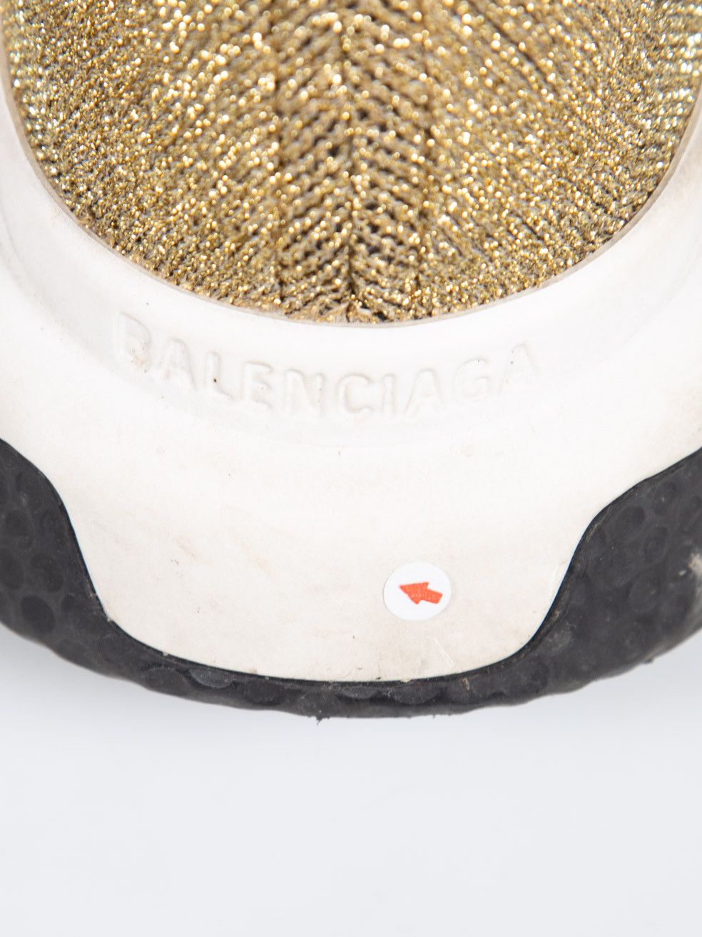 Balenciaga Gold Metallic Speed Lace Up Trainers Size US 5.5 / IT 35.5 - 15 Thumbnail