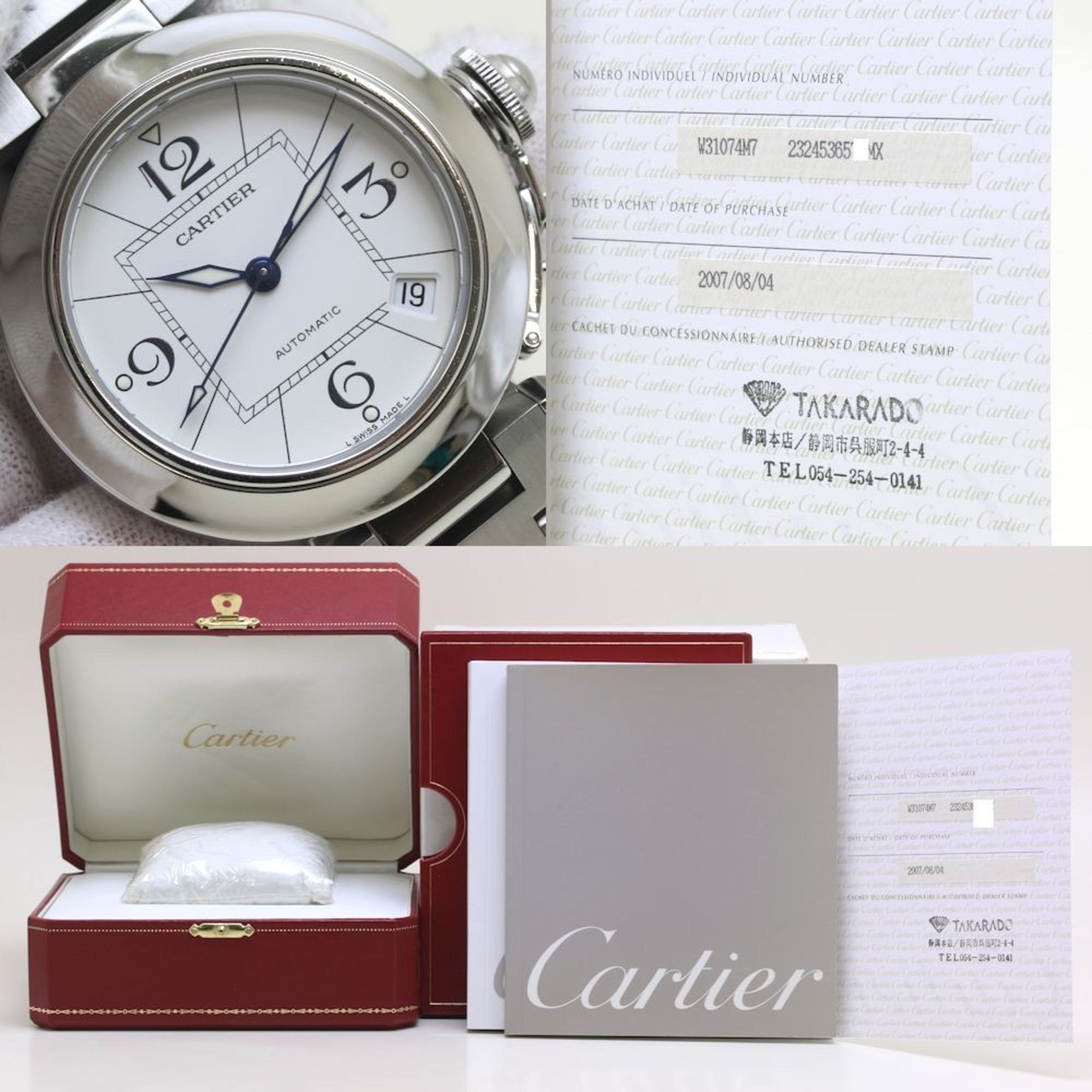 Cartier CARTIER Pasha C New Calendar W31074M7 Stainless Steel Boys 39867 Watch Size ONE SIZE - 9 Thumbnail