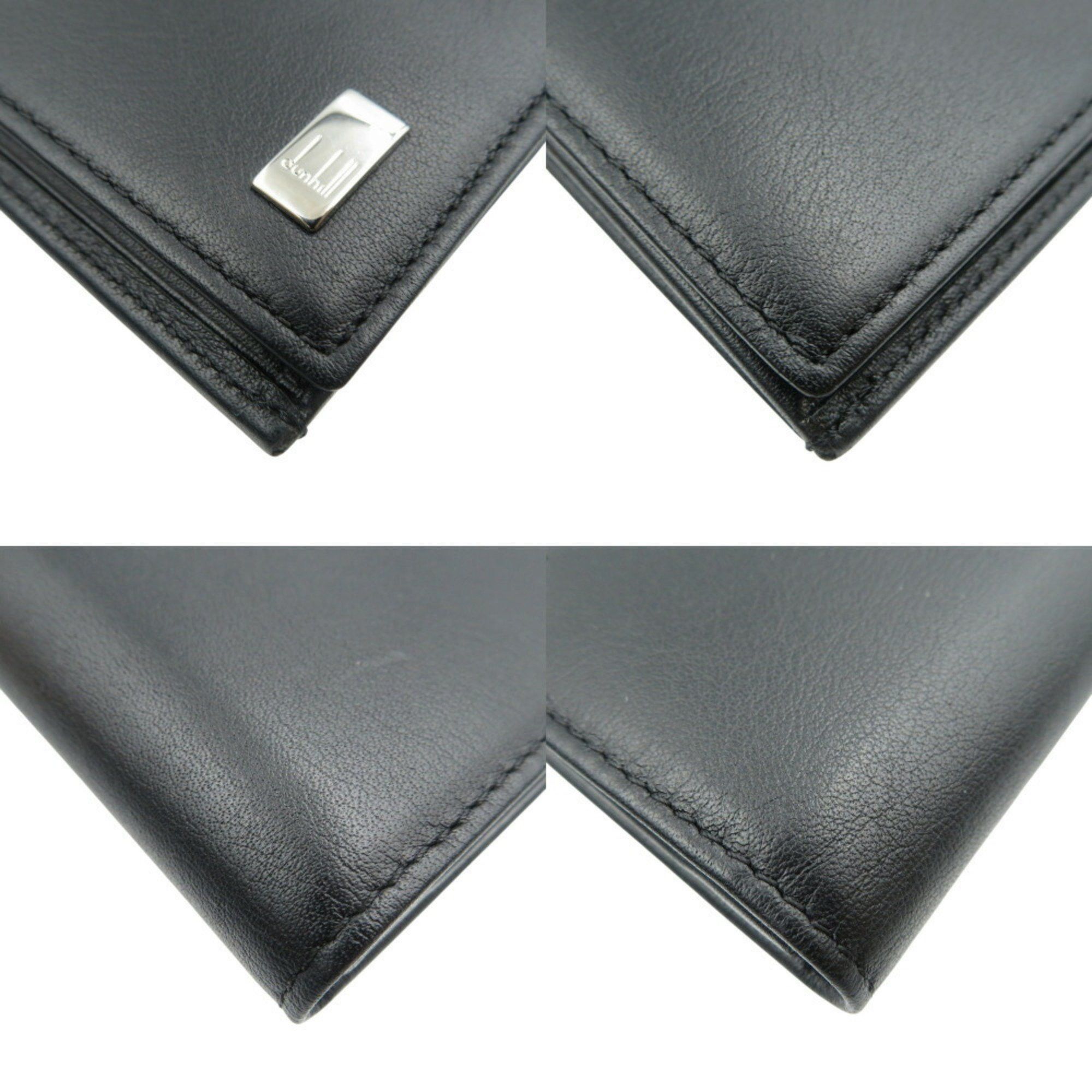 Alfred Dunhill Dunhill Sidecar QD1010 Leather Black Bi-fold Long Wallet 1056dunhill Size ONE SIZE - 9 Thumbnail