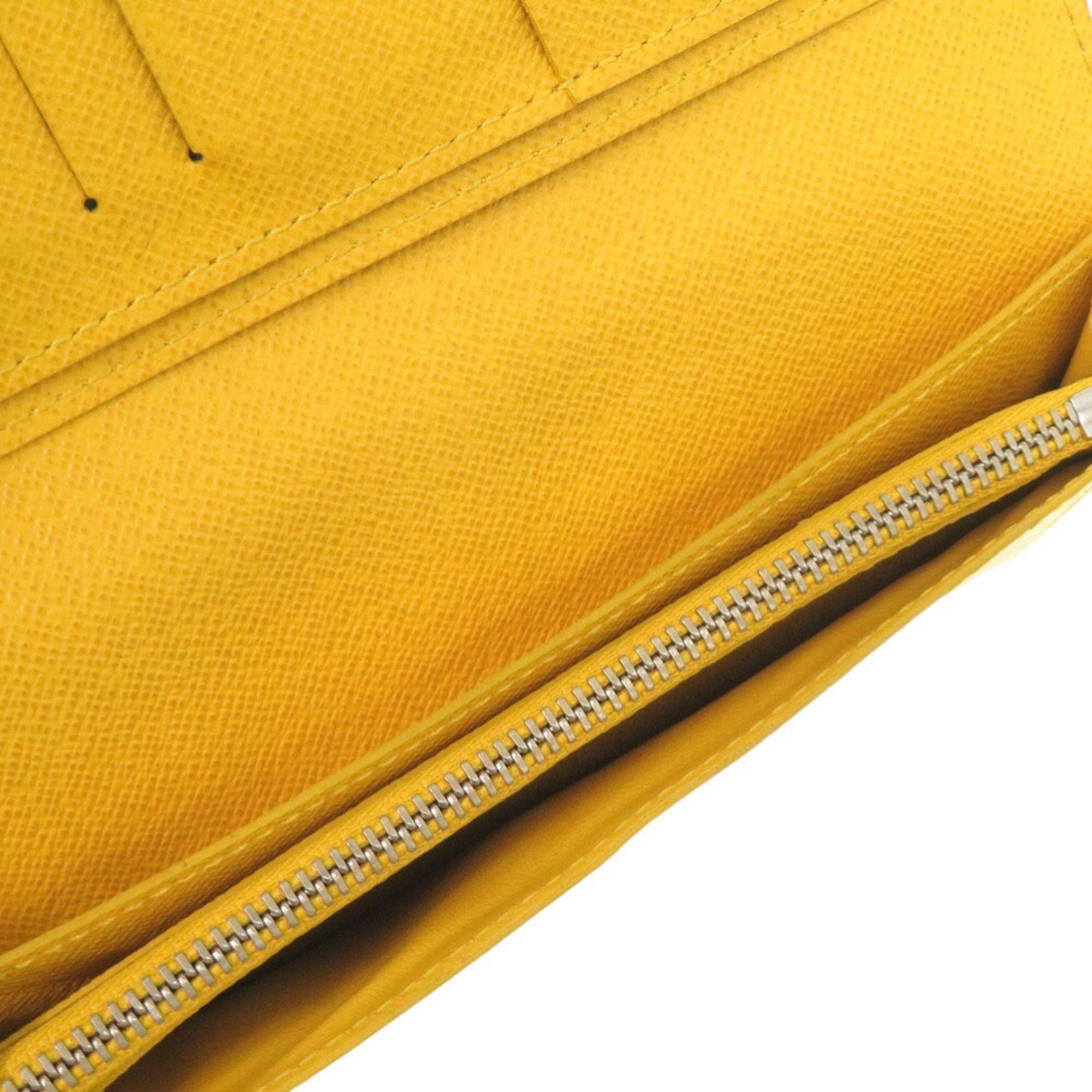 Louis Vuitton Louis Vuitton Portefeuille Brazza Taiga M42087 Jaune Bi-fold Long Wallet 0791LOUIS VUITTON Men's Size ONE SIZE - 6 Thumbnail