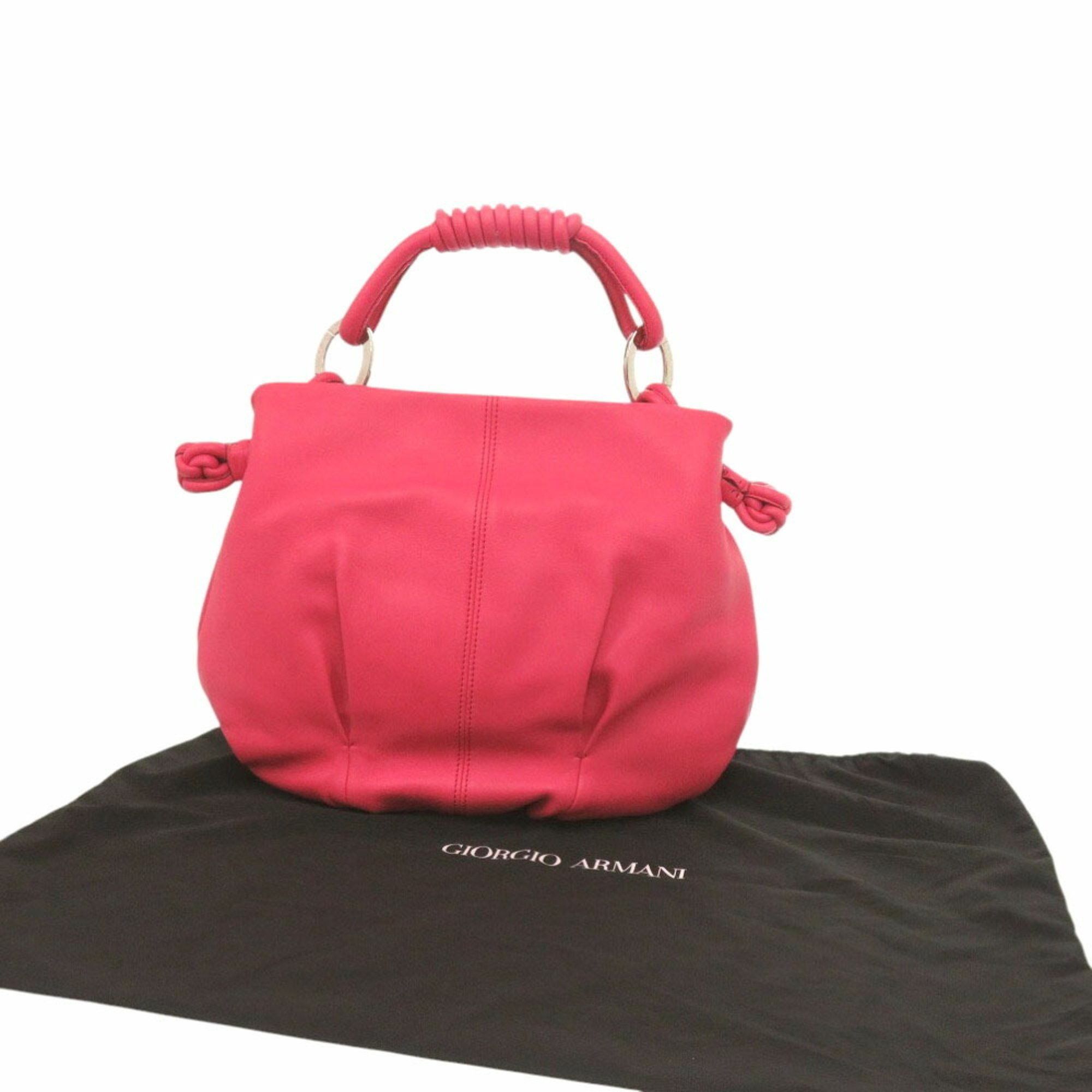 Giorgio Armani Giorgio Armani Bag YGWE98 Leather Pink Handbag 0635GIORGIO ARMANI Size ONE SIZE - 3 Thumbnail