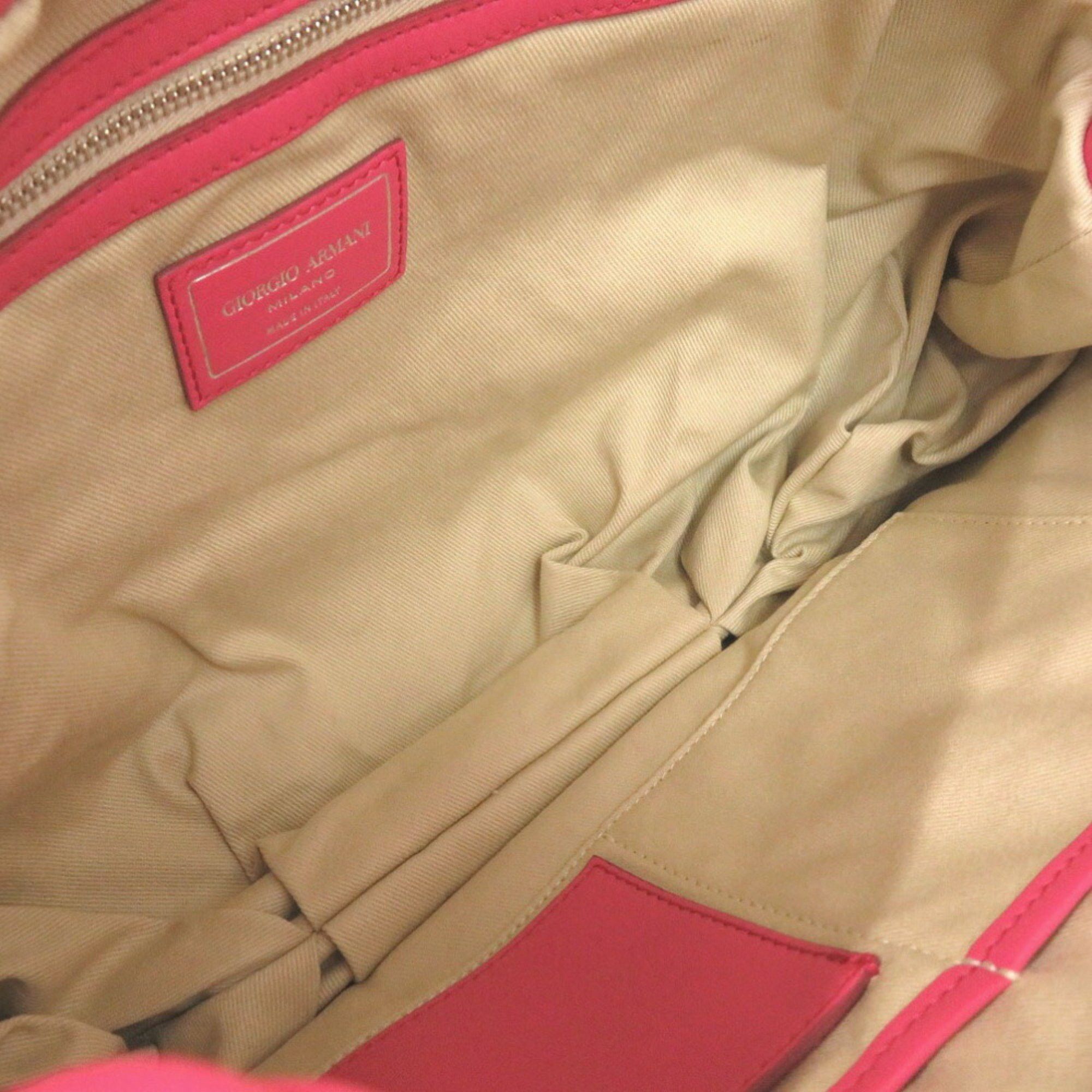 Giorgio Armani Giorgio Armani Bag YGWE98 Leather Pink Handbag 0635GIORGIO ARMANI Size ONE SIZE - 6 Thumbnail