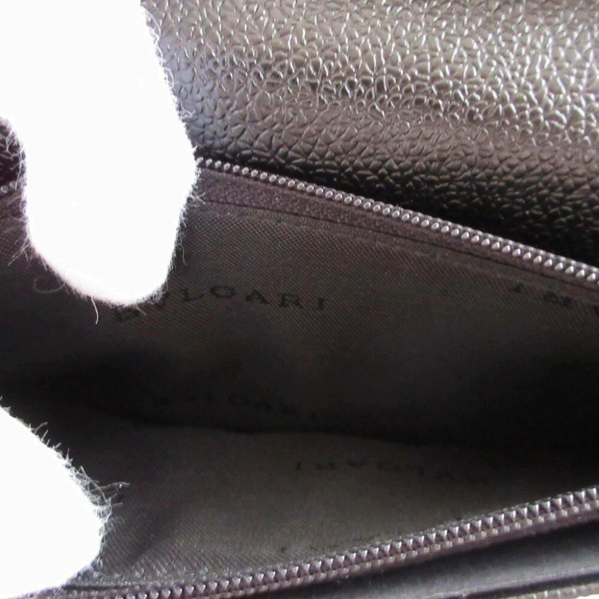 Bvlgari BVLGARI Millerige Leather Black Bi-fold Long Wallet 0799BVLGARI Size ONE SIZE - 6 Thumbnail