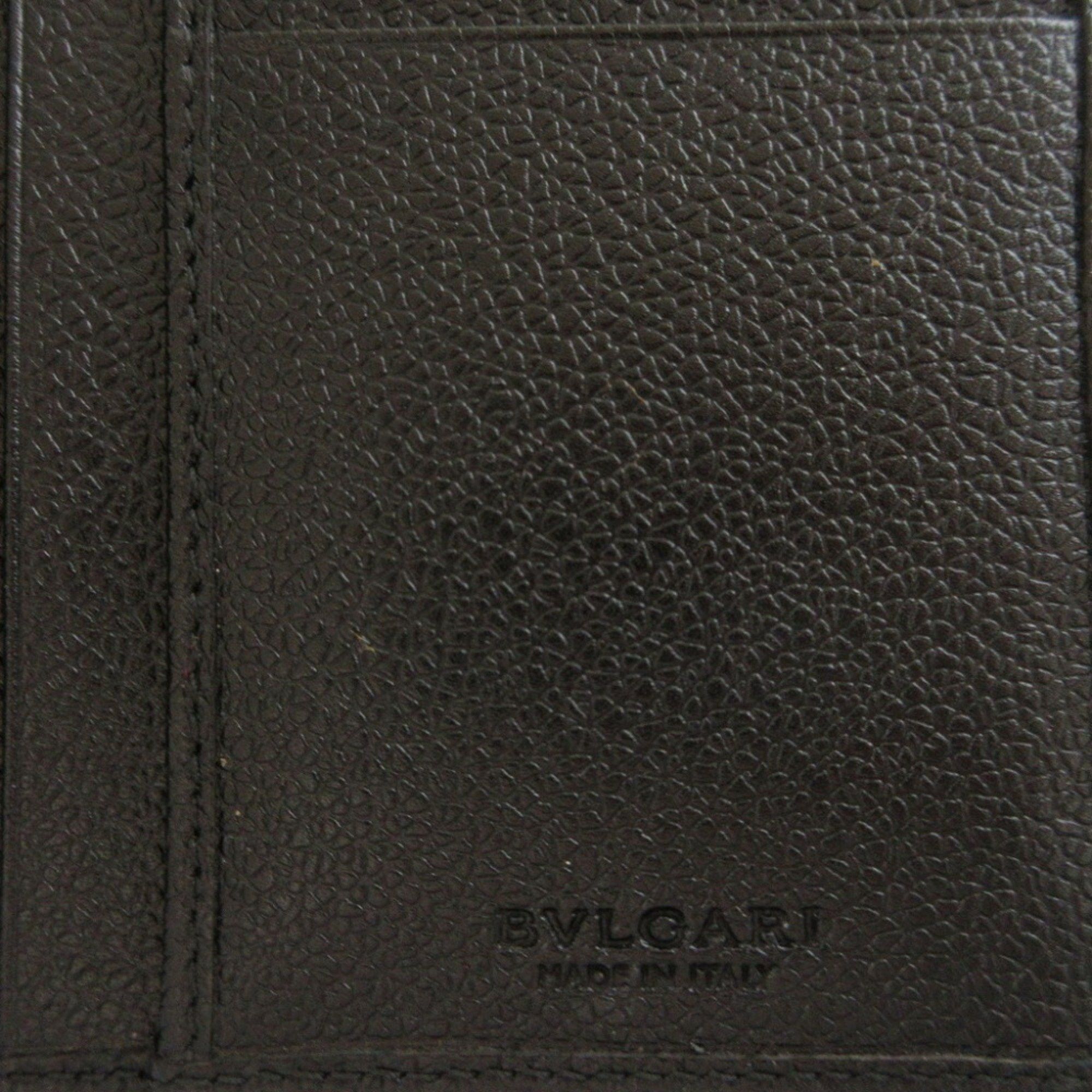 Bvlgari BVLGARI Millerige Leather Black Bi-fold Long Wallet 0799BVLGARI Size ONE SIZE - 9 Thumbnail