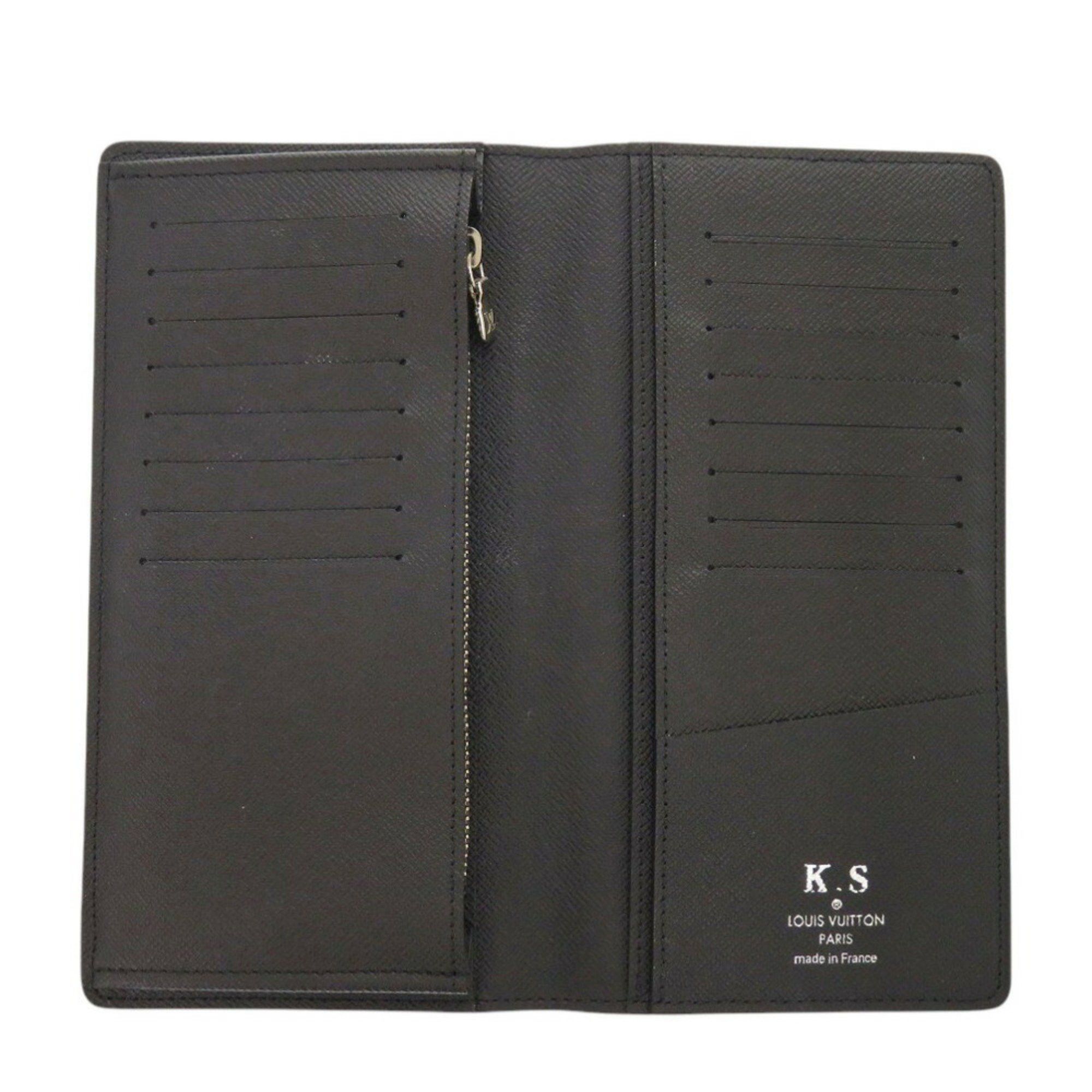 Louis Vuitton Louis Vuitton Portefeuille Plaza M30501 Taiga Noir Long Wallet 0800LOUIS VUITTON Size ONE SIZE - 5 Thumbnail