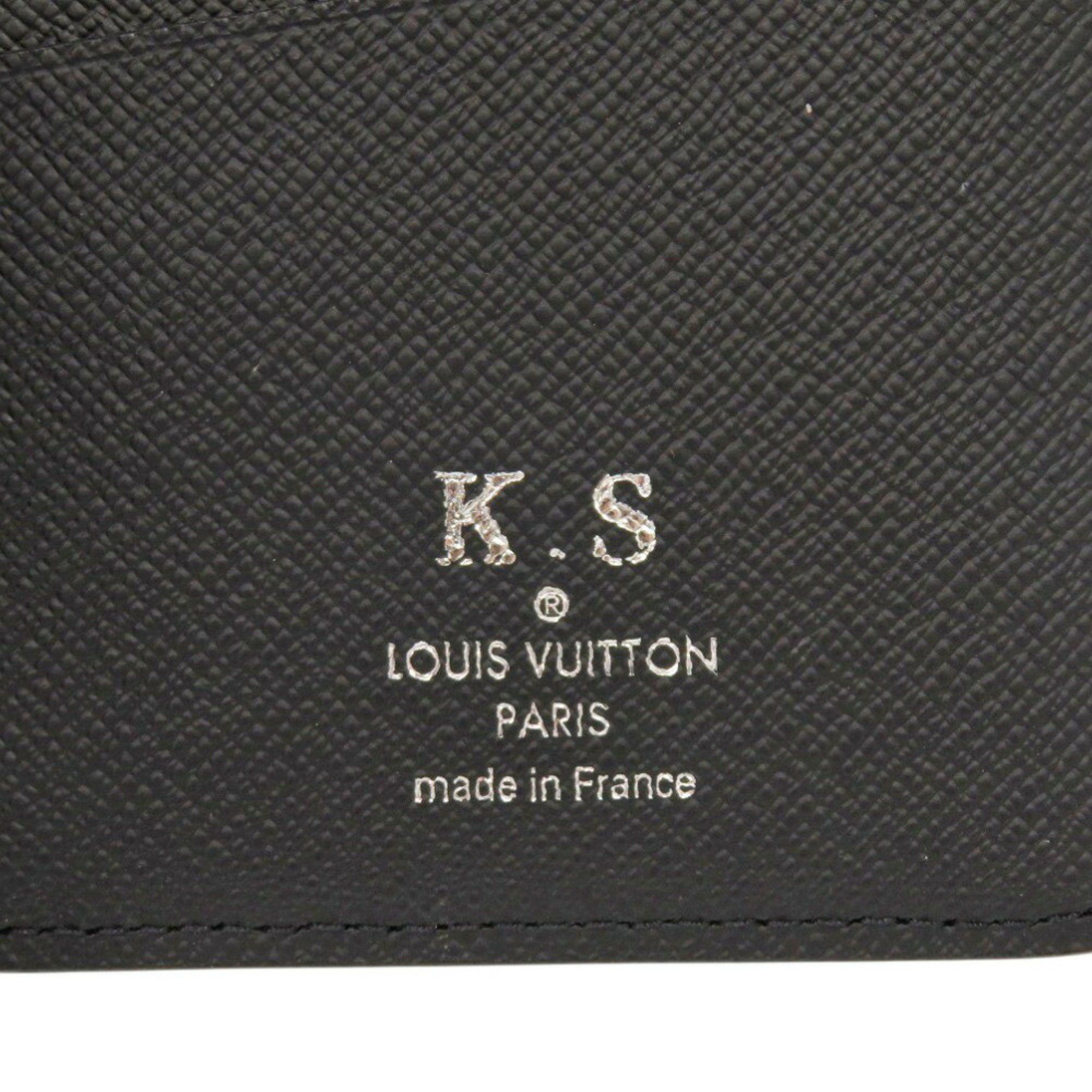 Louis Vuitton Louis Vuitton Portefeuille Plaza M30501 Taiga Noir Long Wallet 0800LOUIS VUITTON Size ONE SIZE - 7 Thumbnail