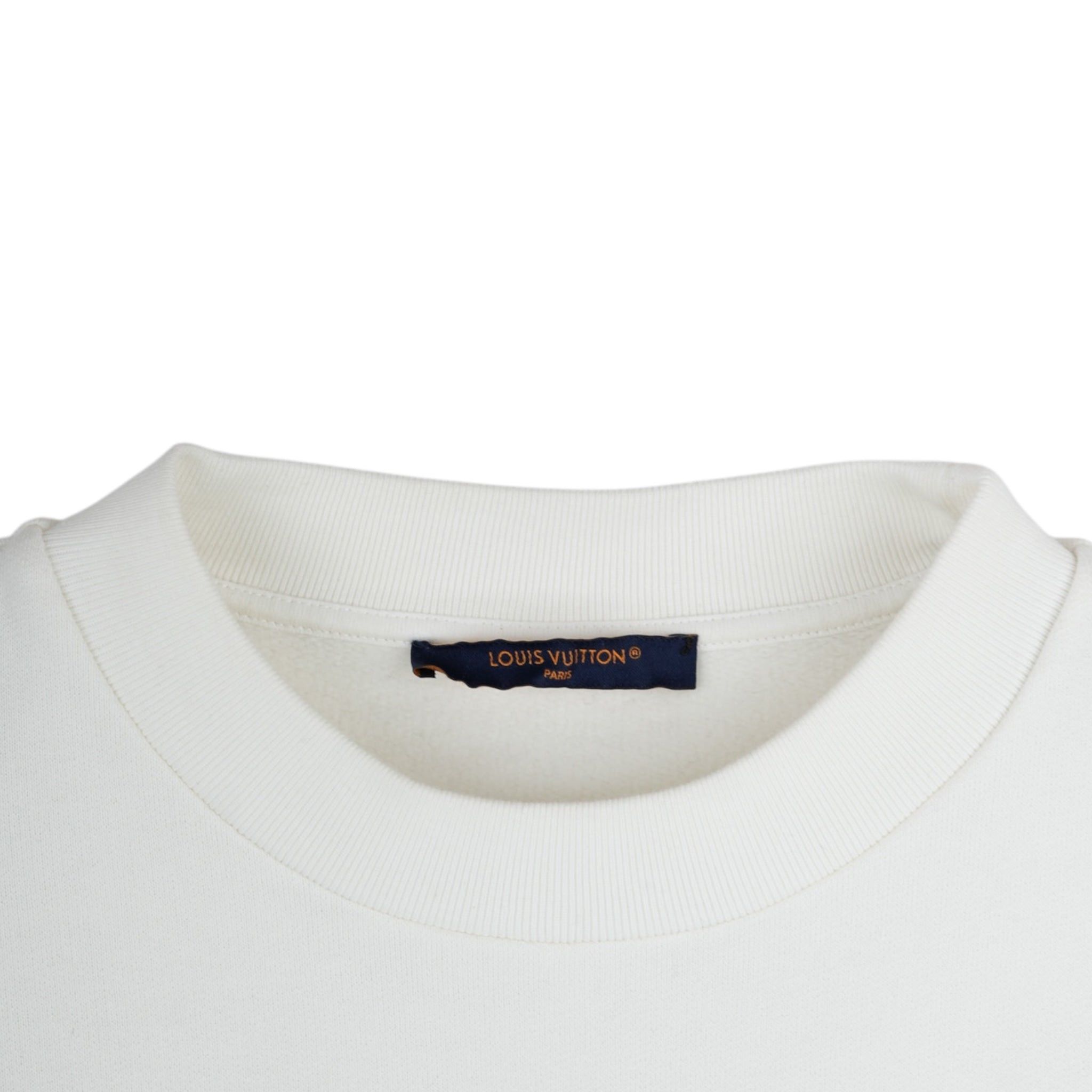 Louis Vuitton Malletier Crewneck Sweatshirt White Black Size US XXL / EU 58 / 5 - 5 Thumbnail