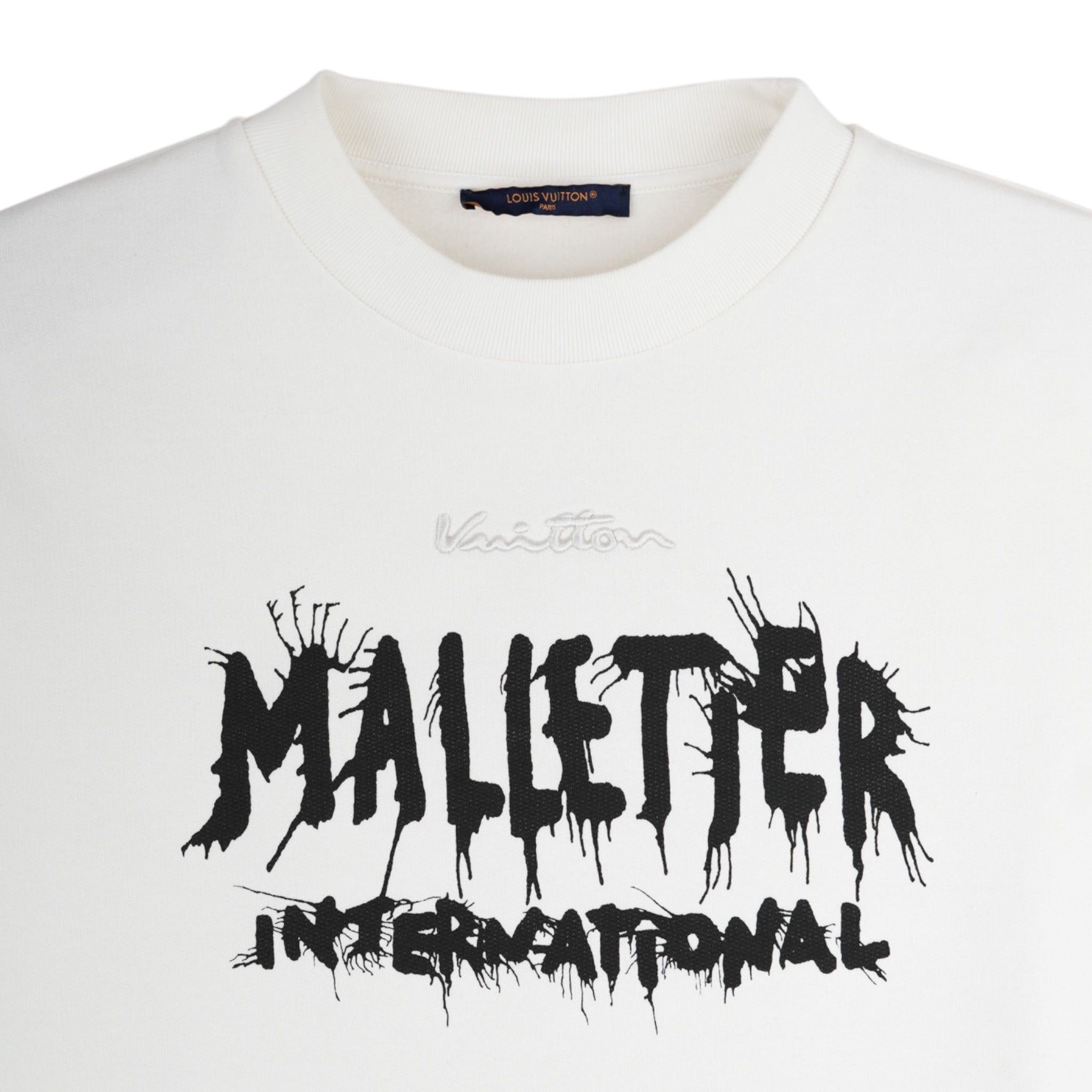 Louis Vuitton Malletier Crewneck Sweatshirt White Black Size US XXL / EU 58 / 5 - 3 Thumbnail