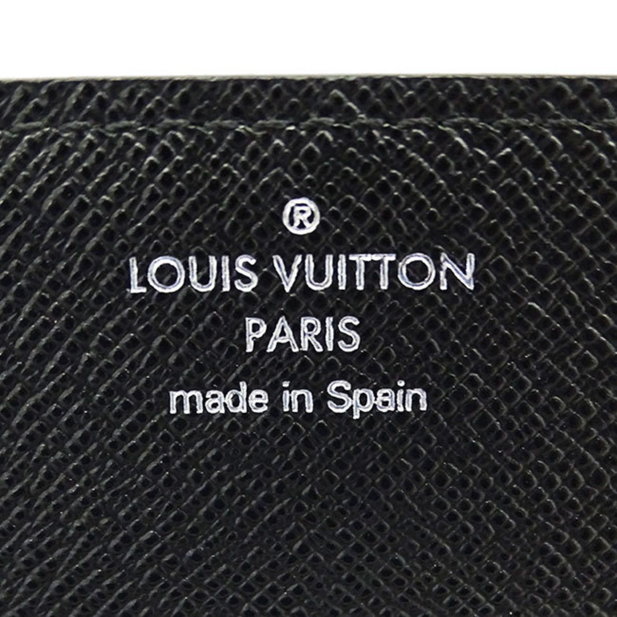 Louis Vuitton Louis Vuitton Card Case Men's Taiga Envelope Carte de Visite Ardoise Black M30922 Business Holder Compact Size ONE SIZE - 7 Thumbnail