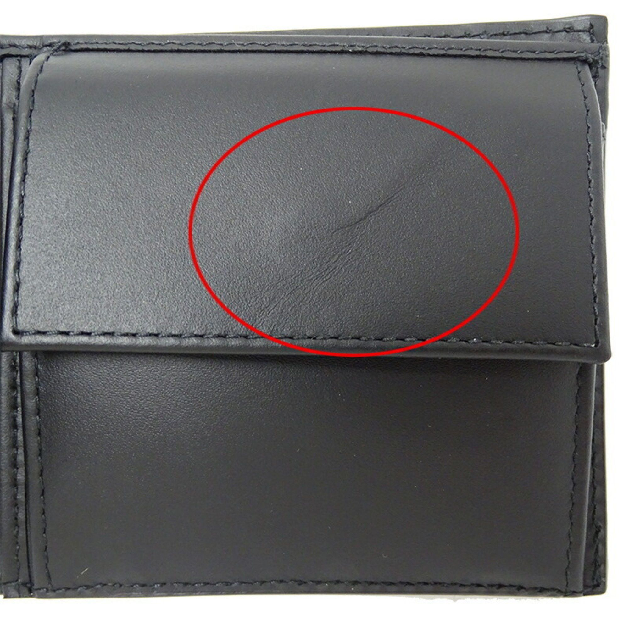Bottega Veneta BOTTEGA VENETA Men's Wallet Bi-fold Intrecciato Leather Black Compact Size ONE SIZE - 11 Thumbnail