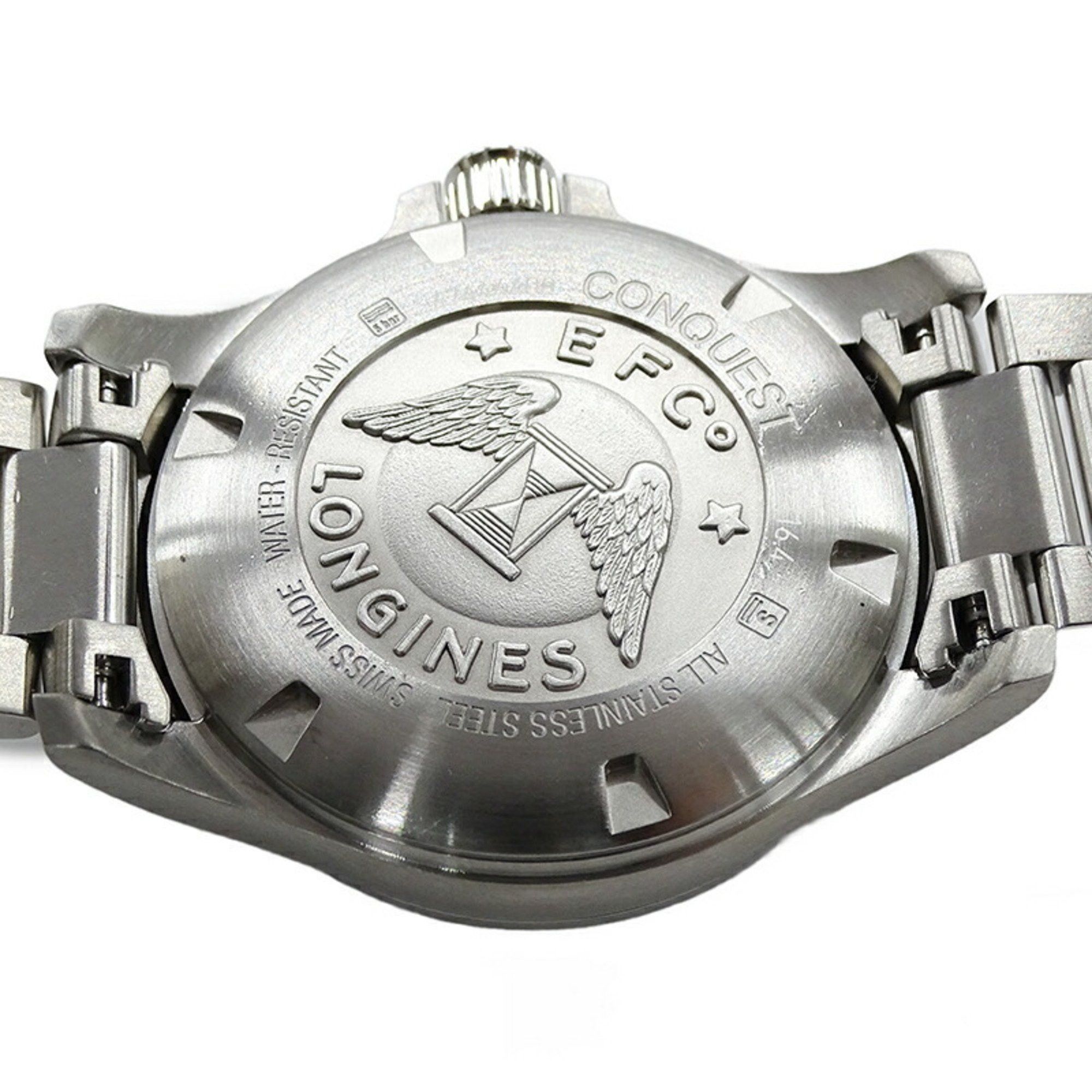 Longines Longines Conquest V.H.P L3.716.4 Men's Watch, Date, Quartz, Stainless Steel, Silver, Polished Size ONE SIZE - 7 Thumbnail