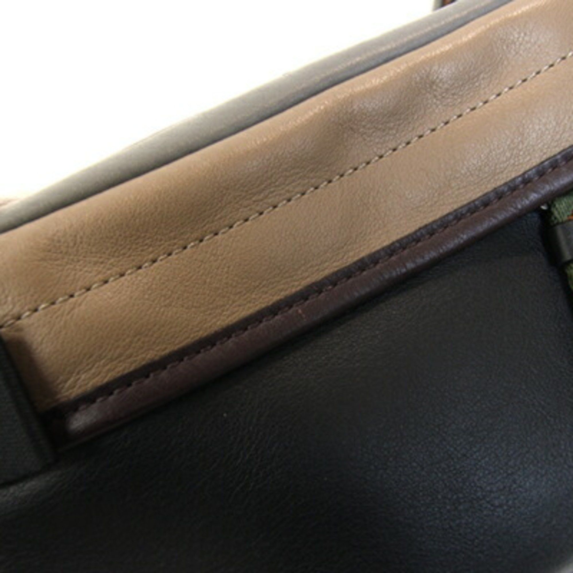 Coach Coach Waist Bag Mini Edge Belt 5615 Black Gray Beige Leather Body Crossbody Men's COACH Size ONE SIZE - 4 Thumbnail