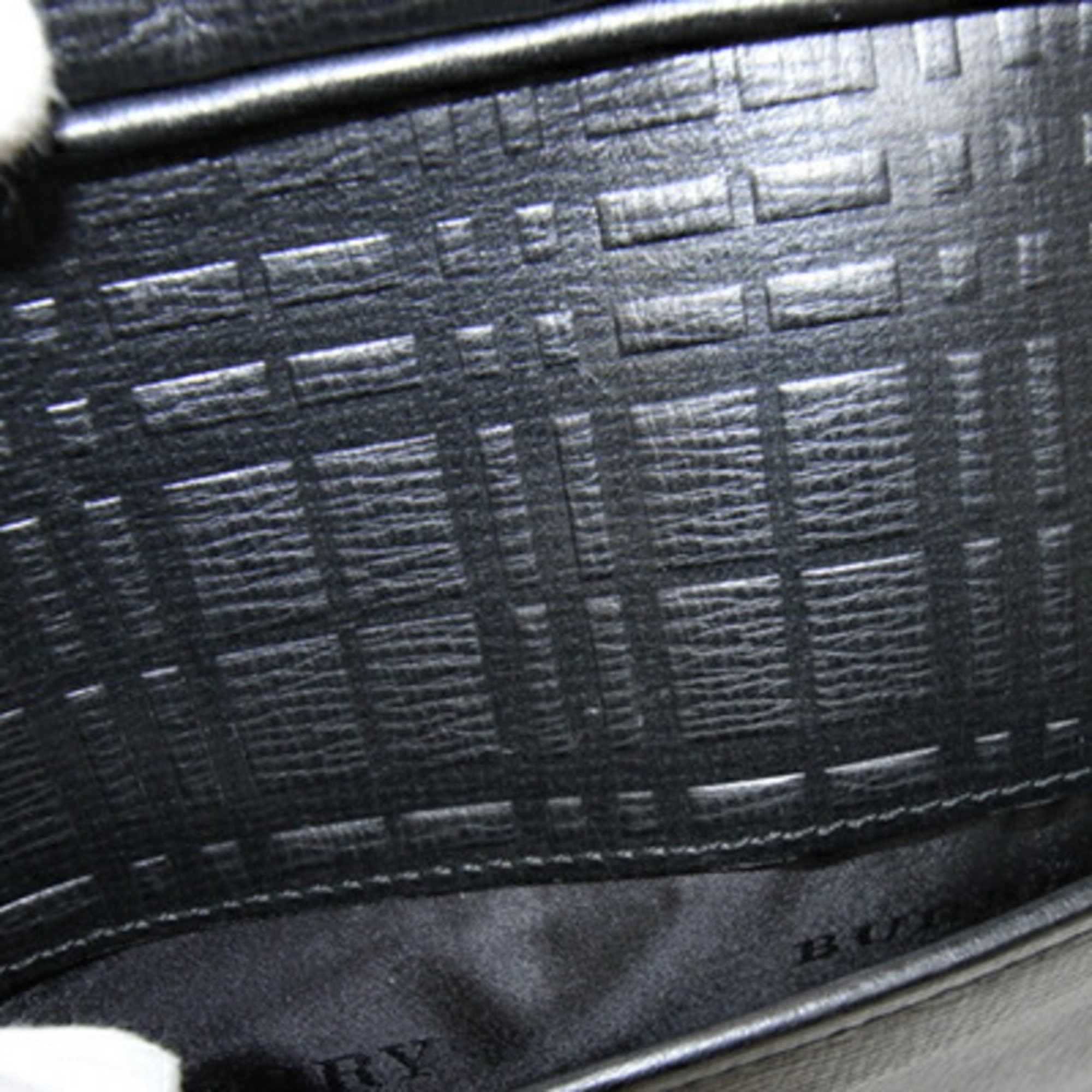 Burberry Burberry Shoulder Bag Black Leather Crossbody Nova Check Men's BURBERRY Size ONE SIZE - 6 Thumbnail