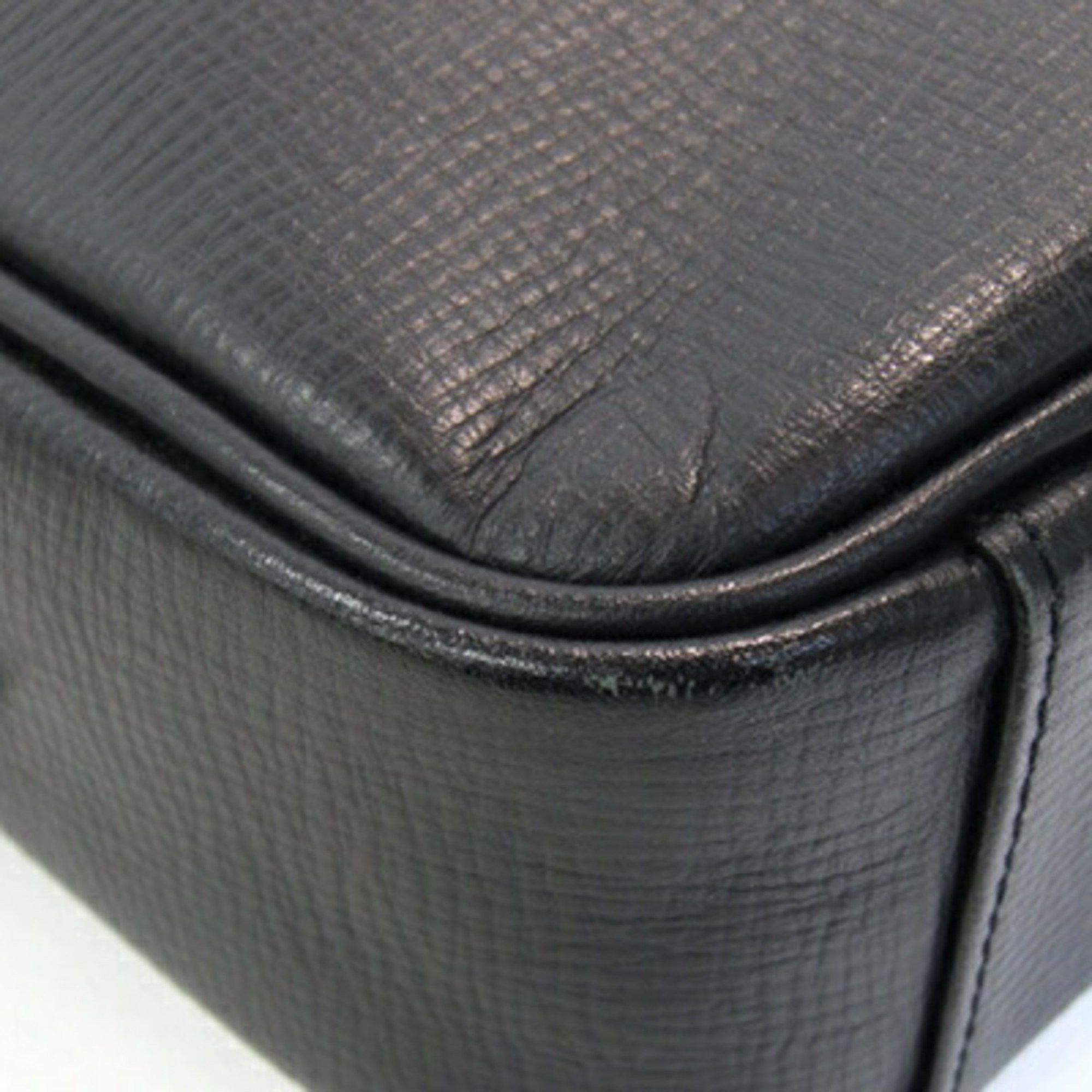 Burberry Burberry Shoulder Bag Black Leather Crossbody Nova Check Men's BURBERRY Size ONE SIZE - 3 Thumbnail
