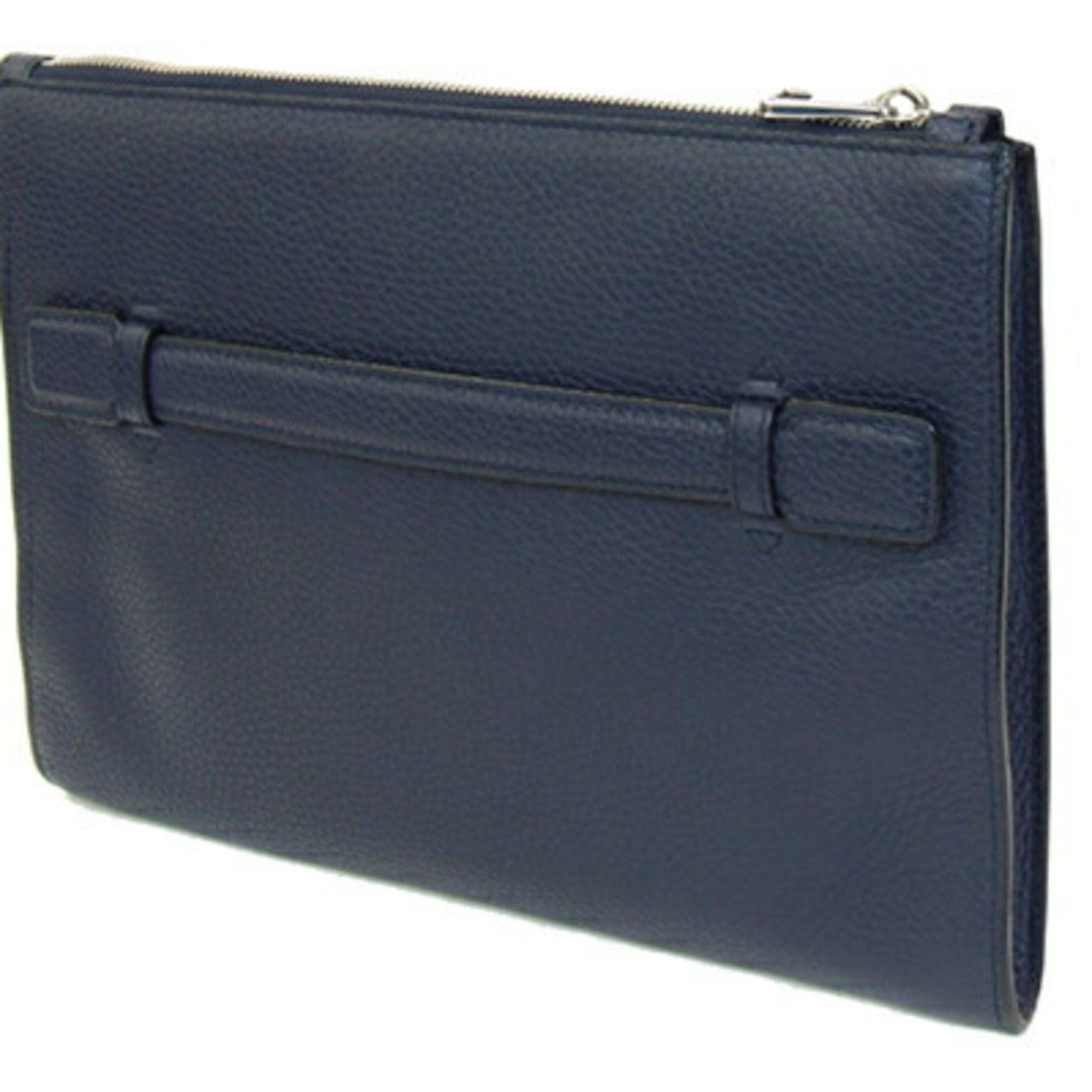 Bally BALLY Clutch Bag Navy Leather Second Pouch Stripe Men's Size ONE SIZE - 2 Thumbnail