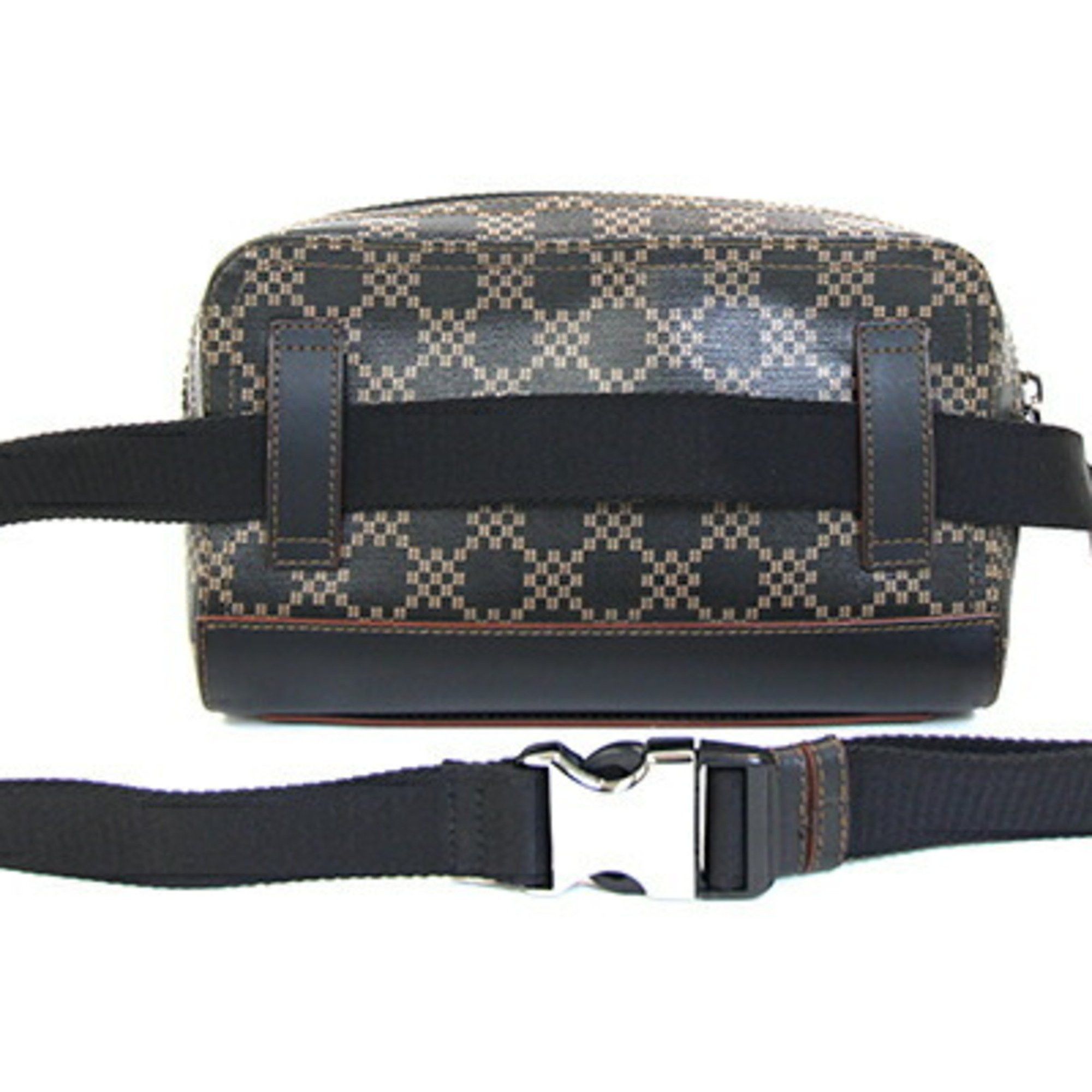 Furla FURLA Waist Bag Ulysse S 102322 Black Brown PVC Leather Belt Body Crossbody Men's Size ONE SIZE - 2 Thumbnail