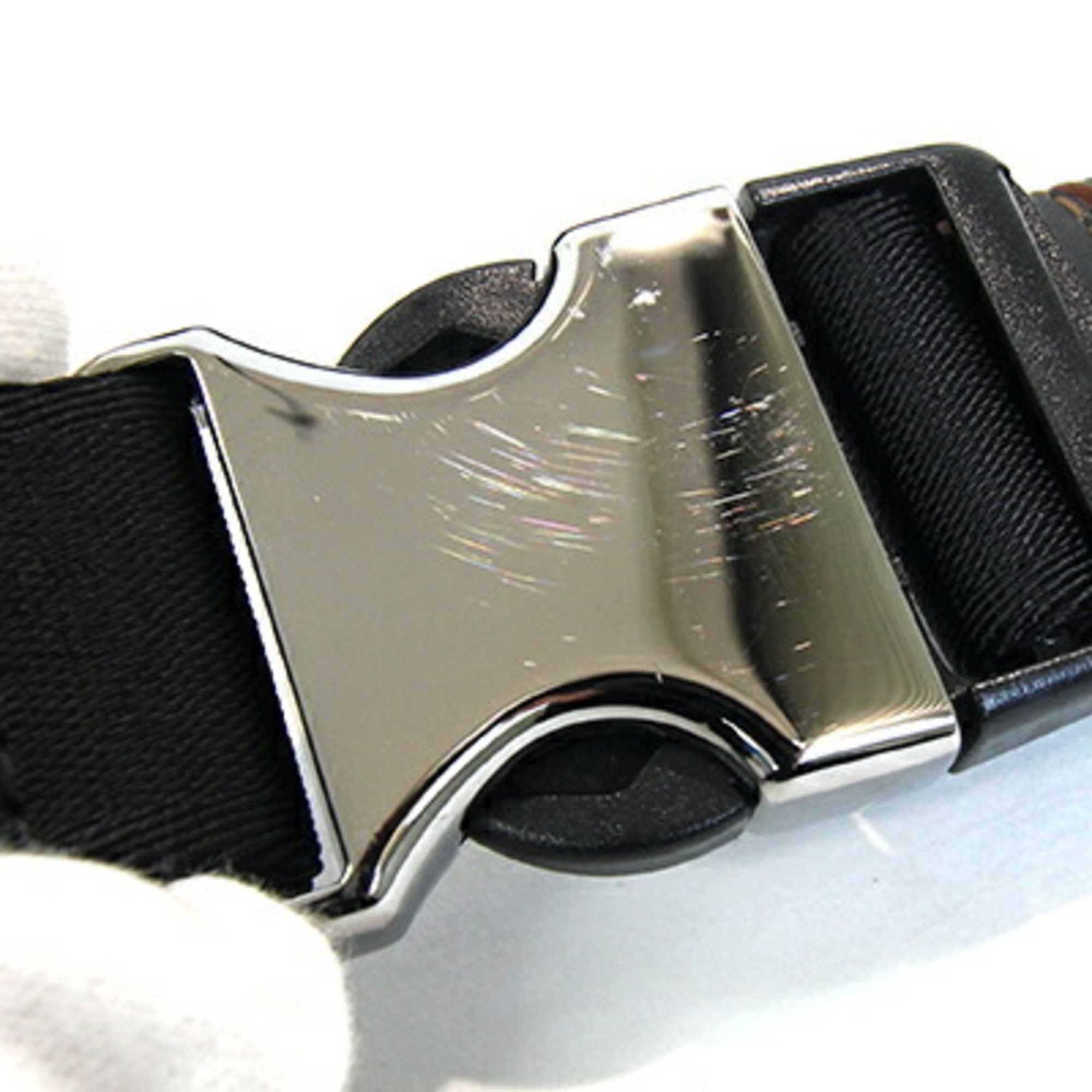 Furla FURLA Waist Bag Ulysse S 102322 Black Brown PVC Leather Belt Body Crossbody Men's Size ONE SIZE - 7 Thumbnail