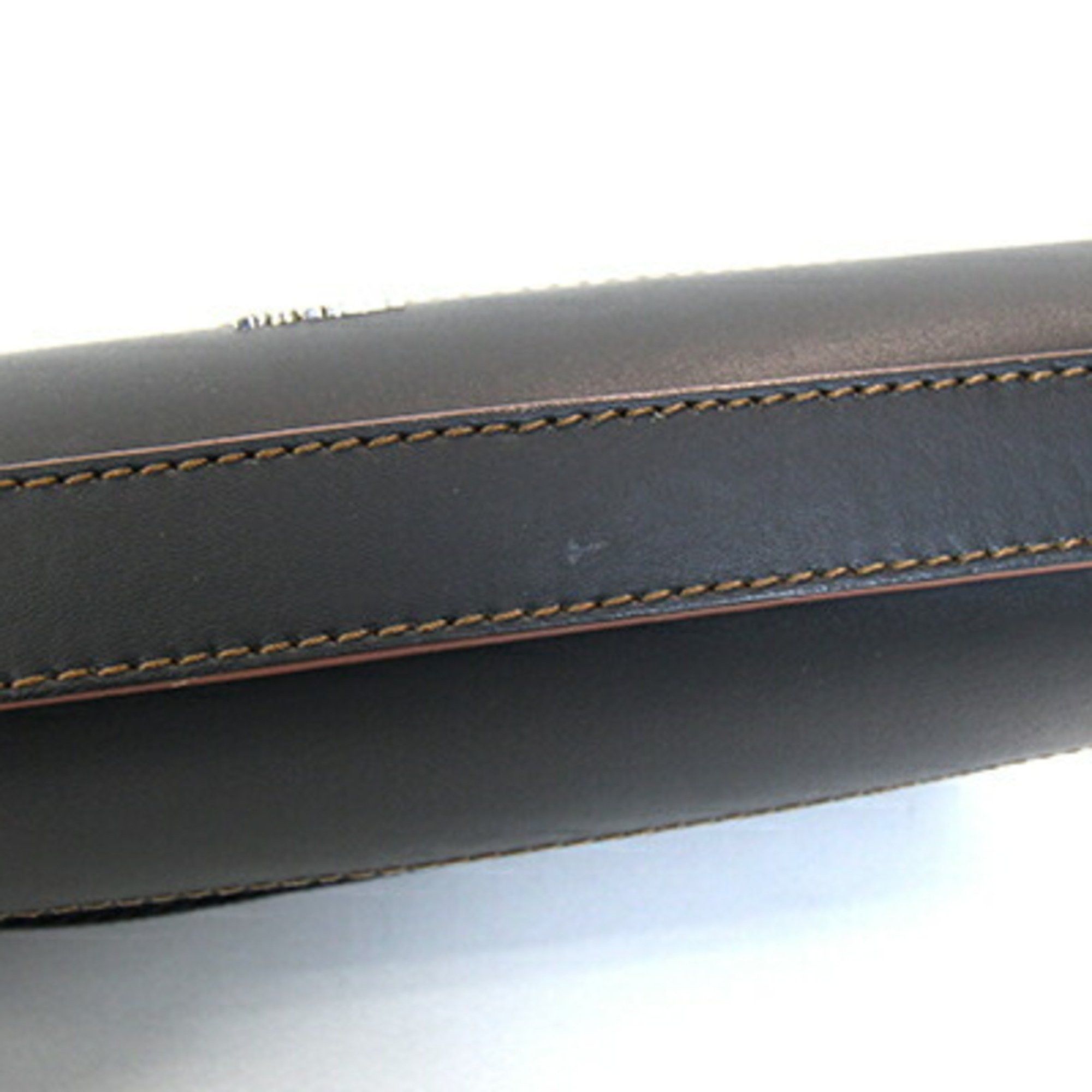 Furla FURLA Waist Bag Ulysse S 102322 Black Brown PVC Leather Belt Body Crossbody Men's Size ONE SIZE - 4 Thumbnail