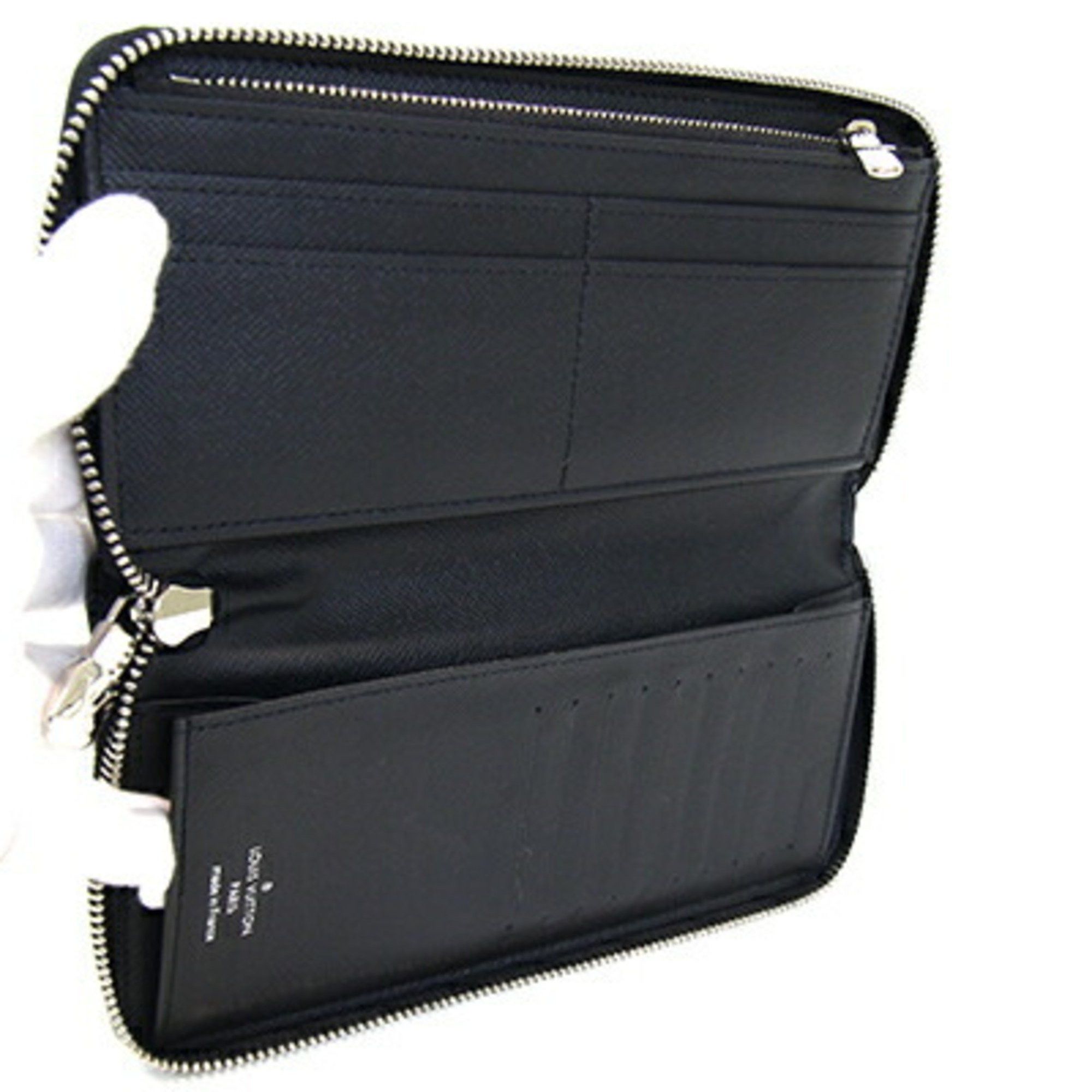 Louis Vuitton Louis Vuitton Round Long Wallet Epi Zippy Vertical M60965 Noir Black Men's LOUIS VUITTON Size ONE SIZE - 4 Thumbnail