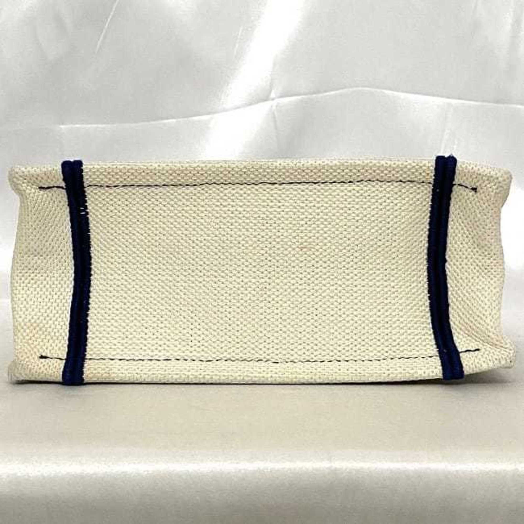 Dior Christian Dior Handbag Book Tote Vertical f-22696 White Navy Red Canvas 50-MA-0241 Freestanding Heart Embroidery Size ONE SIZE - 5 Thumbnail
