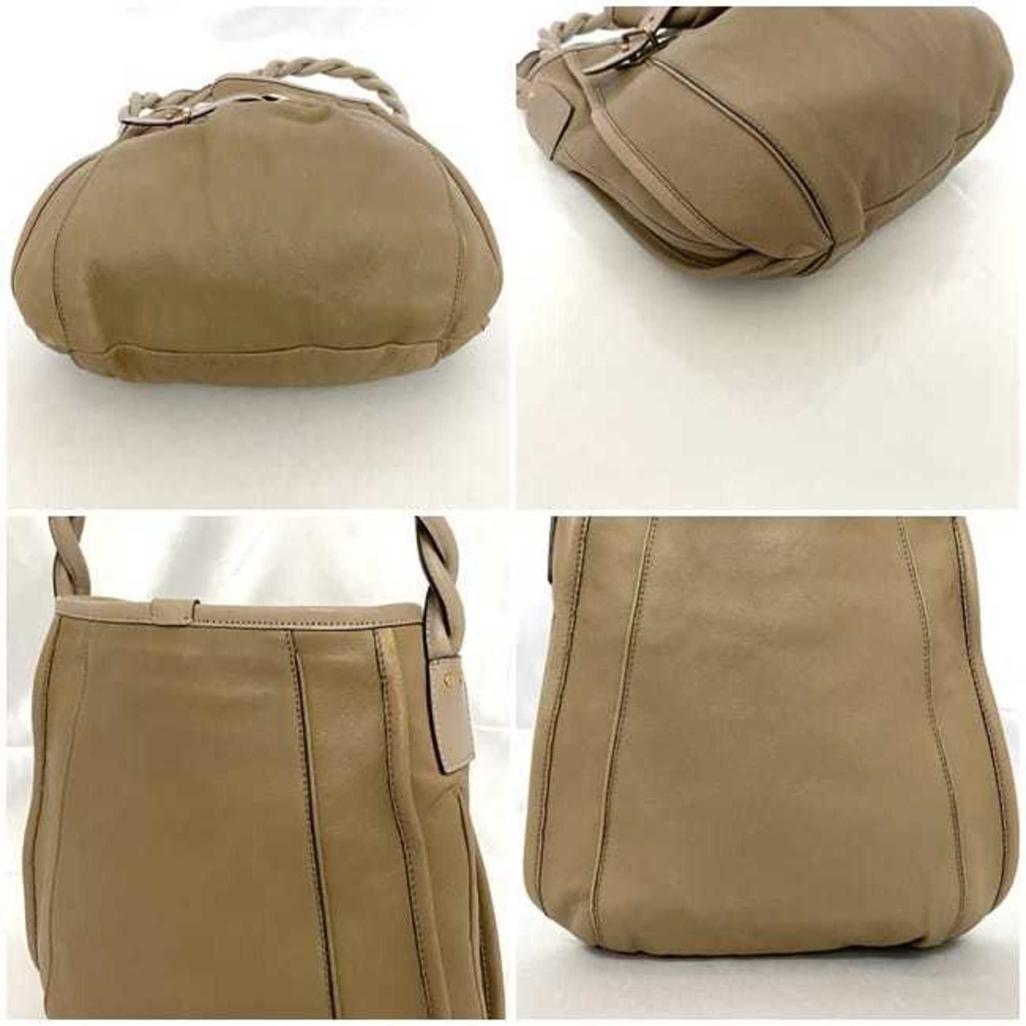 Chloe Chloé Chloe Shoulder Bag ec-22665 Beige Brown Leather 04-10-51-5811 Crossbody Women's Compact Size ONE SIZE - 8 Thumbnail