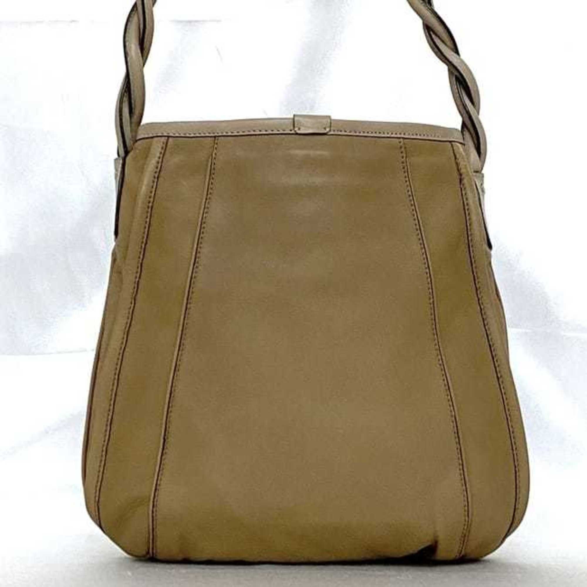 Chloe Chloé Chloe Shoulder Bag ec-22665 Beige Brown Leather 04-10-51-5811 Crossbody Women's Compact Size ONE SIZE - 4 Thumbnail