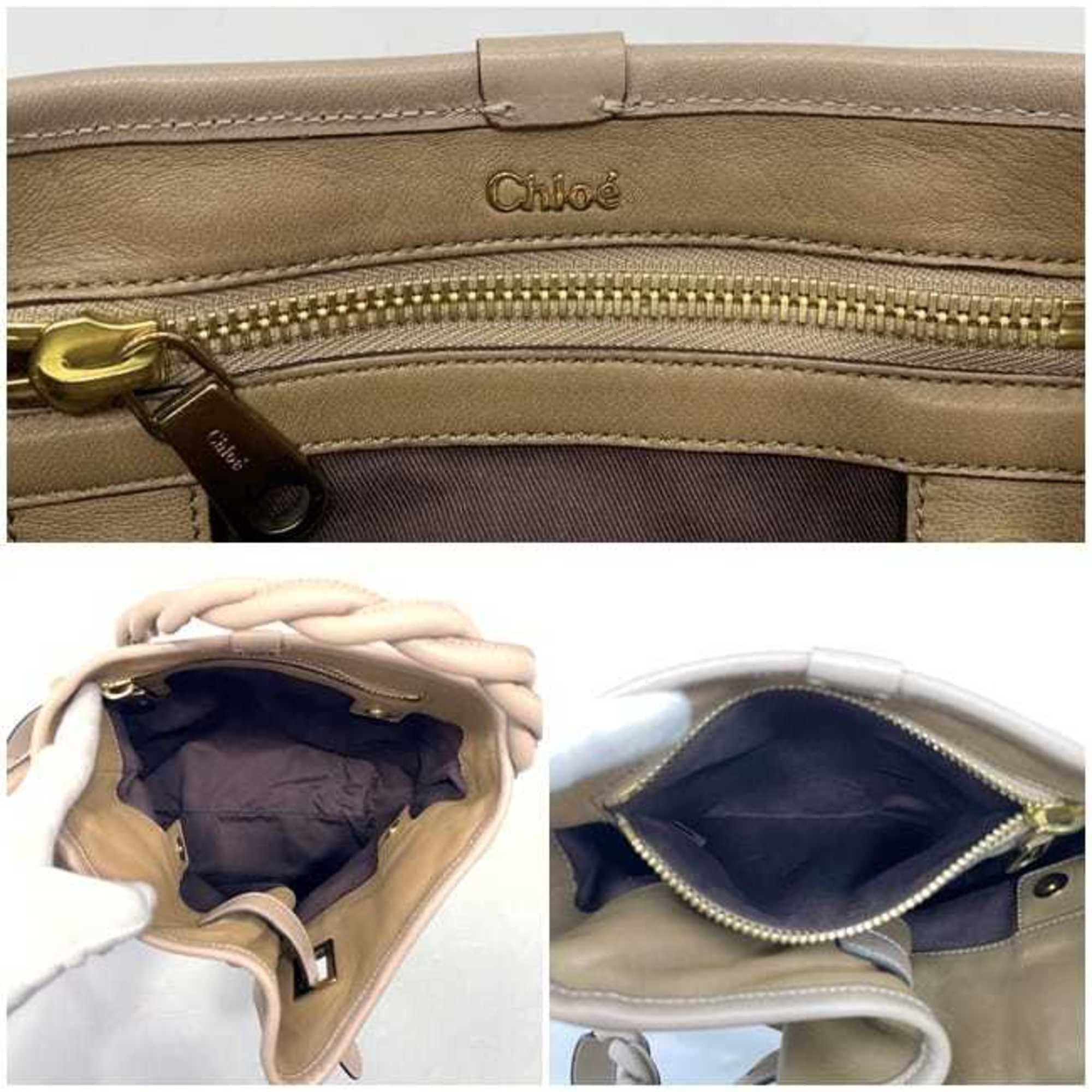 Chloe Chloé Chloe Shoulder Bag ec-22665 Beige Brown Leather 04-10-51-5811 Crossbody Women's Compact Size ONE SIZE - 10 Thumbnail