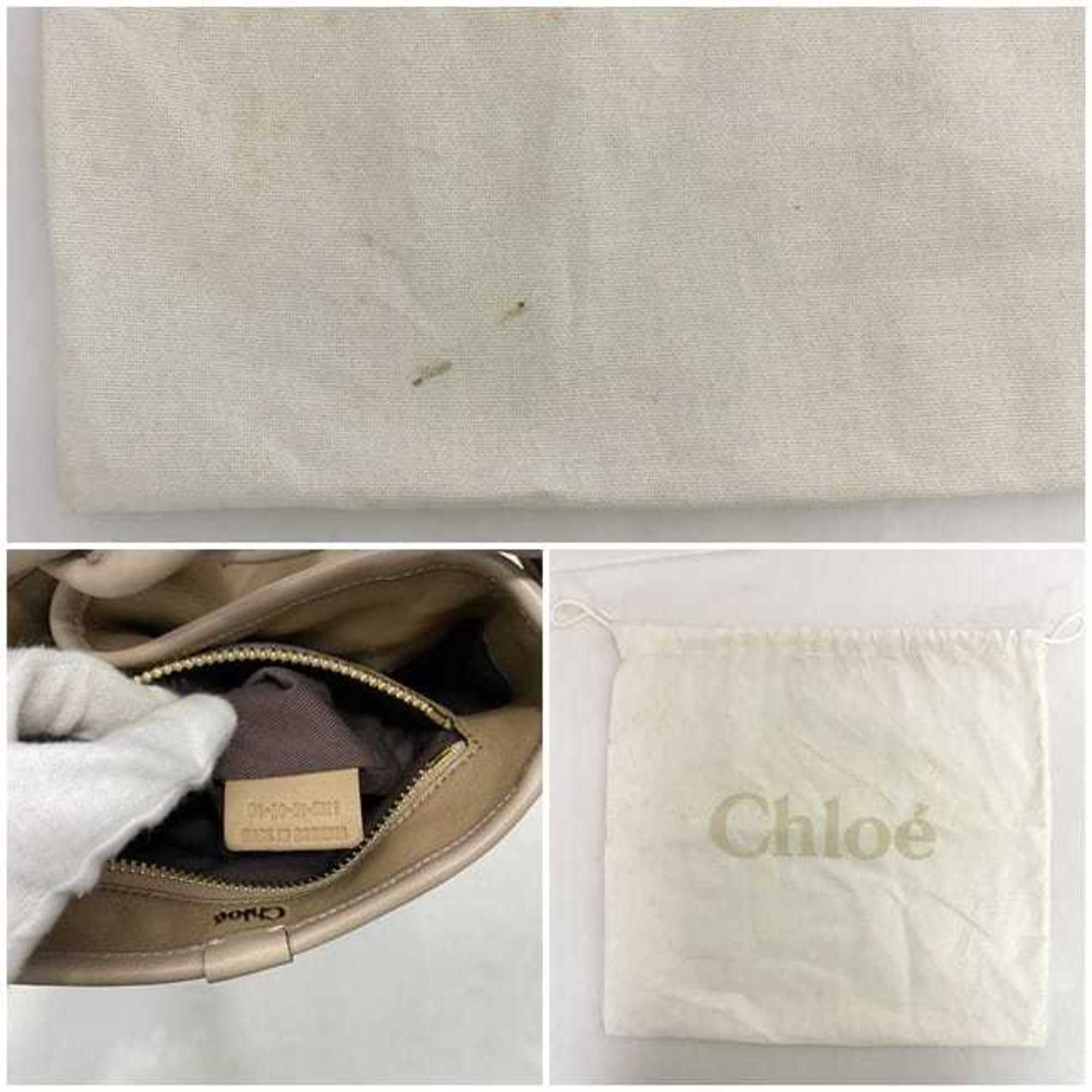 Chloe Chloé Chloe Shoulder Bag ec-22665 Beige Brown Leather 04-10-51-5811 Crossbody Women's Compact Size ONE SIZE - 11 Thumbnail