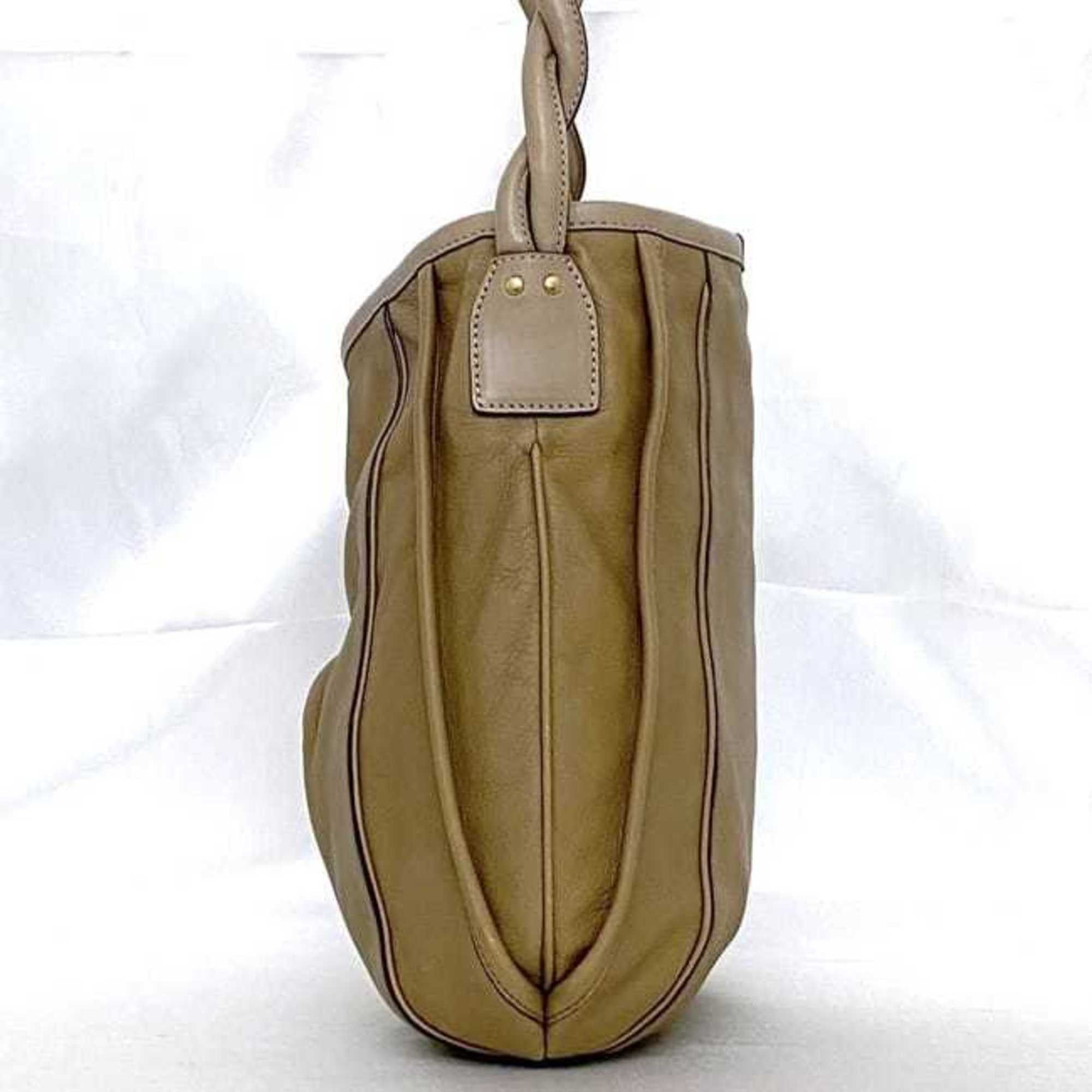 Chloe Chloé Chloe Shoulder Bag ec-22665 Beige Brown Leather 04-10-51-5811 Crossbody Women's Compact Size ONE SIZE - 3 Thumbnail