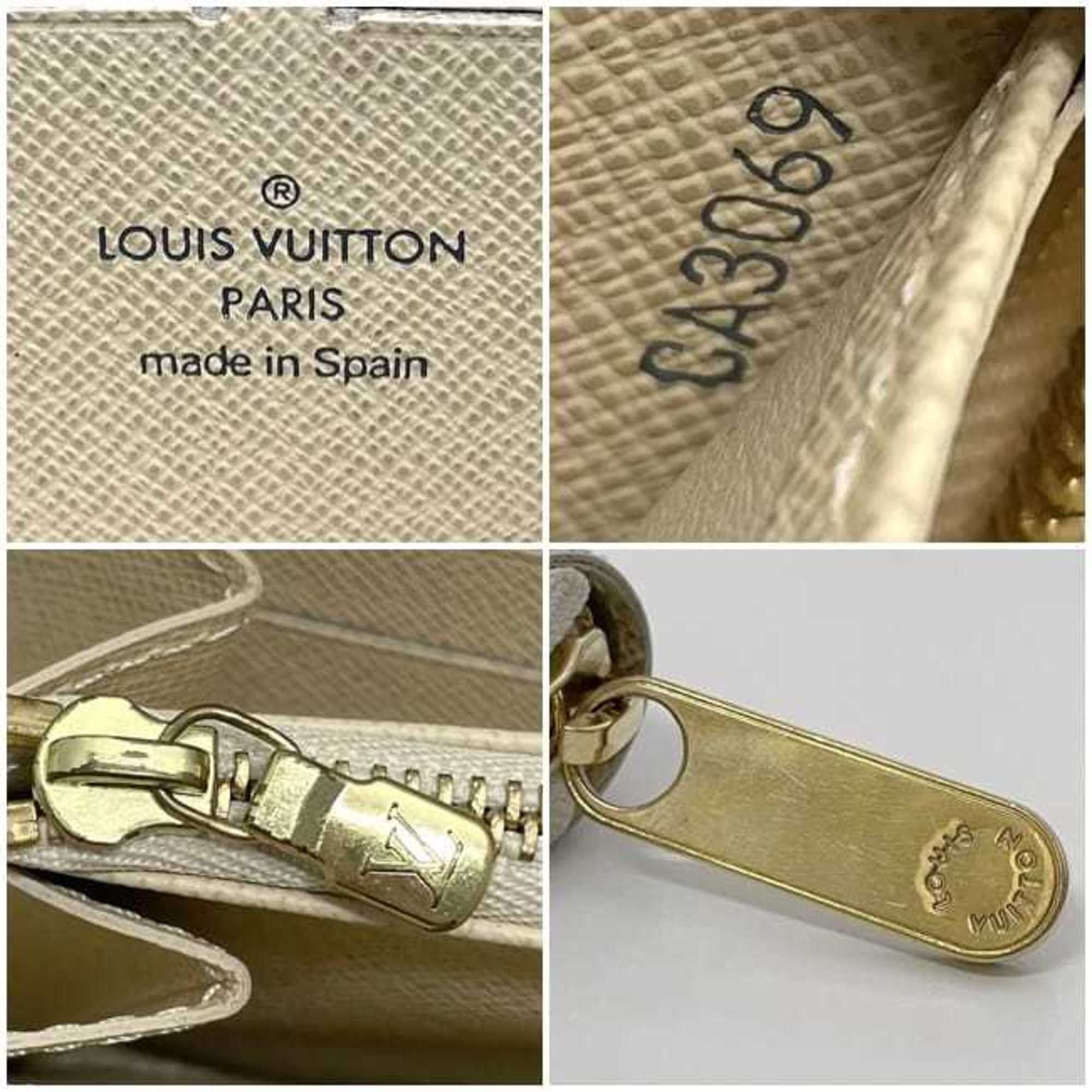 Louis Vuitton Louis Vuitton Round Long Wallet Zippy f-22719 Gray White Damier Azur N41660 Canvas CA3069 LOUIS VUITTON Size ONE SIZE - 10 Thumbnail