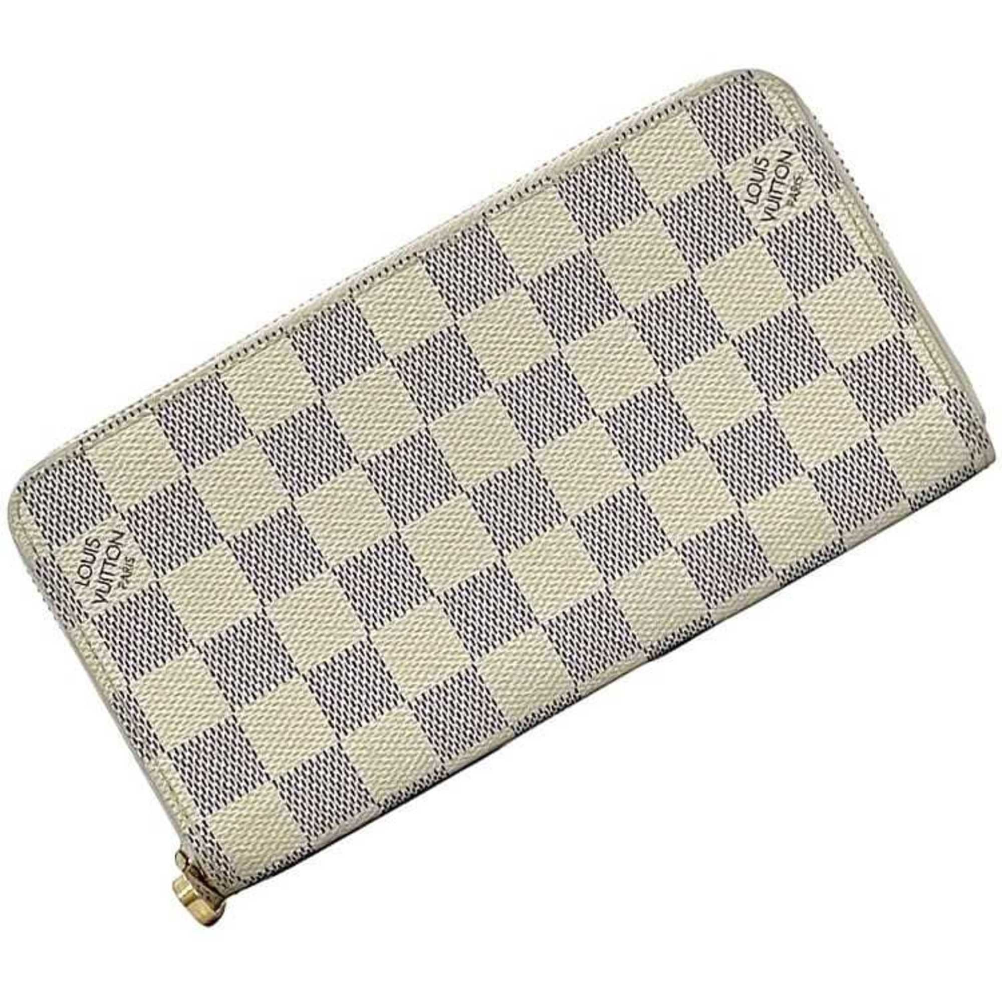 Louis Vuitton Louis Vuitton Round Long Wallet Zippy f-22719 Gray White Damier Azur N41660 Canvas CA3069 LOUIS VUITTON Size ONE SIZE - 2 Thumbnail