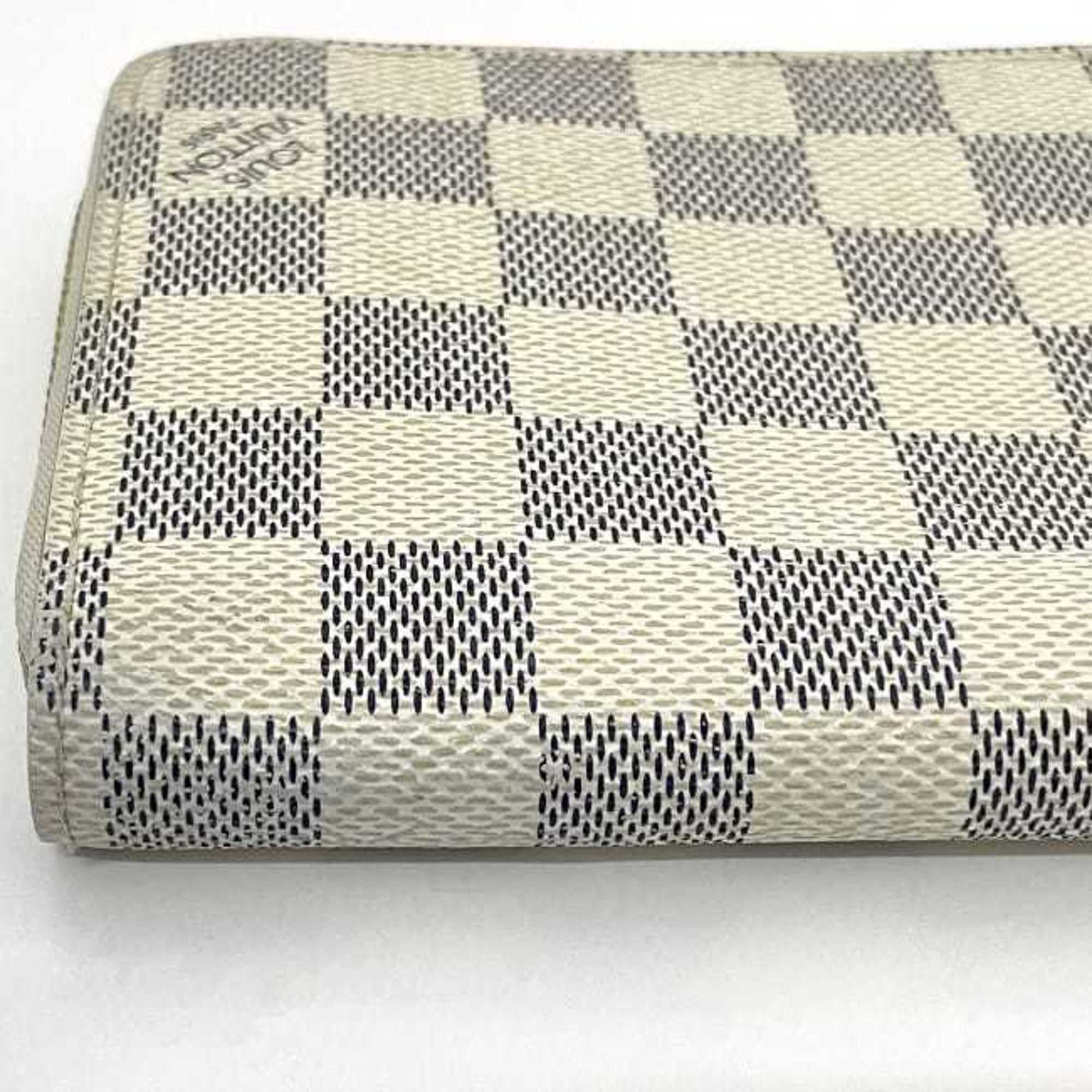 Louis Vuitton Louis Vuitton Round Long Wallet Zippy f-22719 Gray White Damier Azur N41660 Canvas CA3069 LOUIS VUITTON Size ONE SIZE - 6 Thumbnail