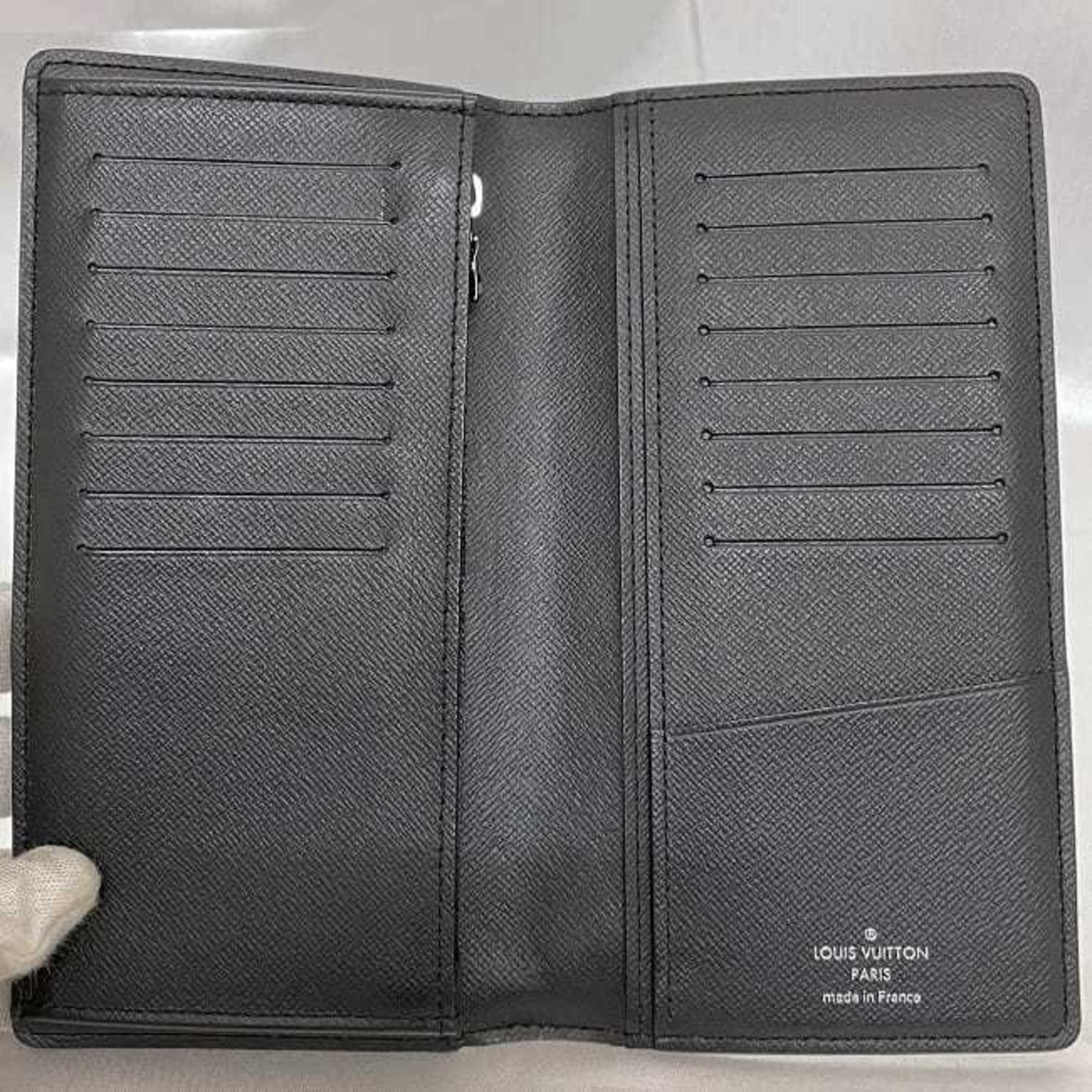 Louis Vuitton Louis Vuitton Bi-fold Long Wallet Portefeuille Brazza f-22778 Black Grey Monogram Eclipse M61697 Canvas IC Tag Reactive LOUIS VUITTON Folding Vertical Men's Size ONE SIZE - 5 Thumbnail