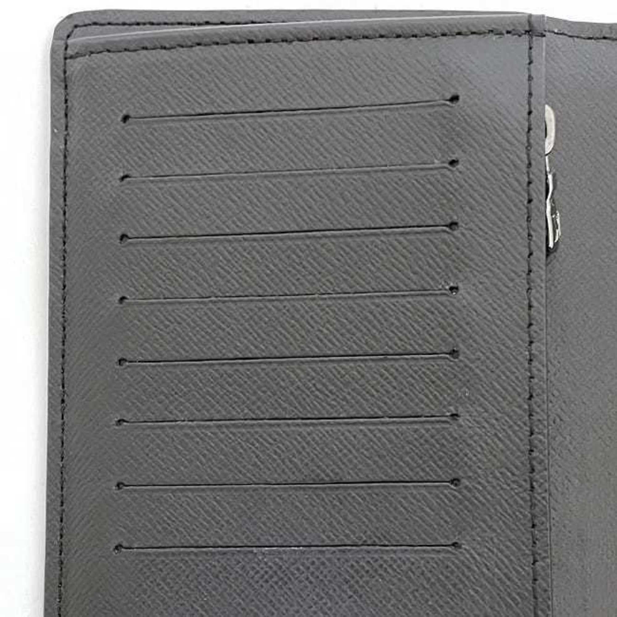 Louis Vuitton Louis Vuitton Bi-fold Long Wallet Portefeuille Brazza f-22778 Black Grey Monogram Eclipse M61697 Canvas IC Tag Reactive LOUIS VUITTON Folding Vertical Men's Size ONE SIZE - 6 Thumbnail