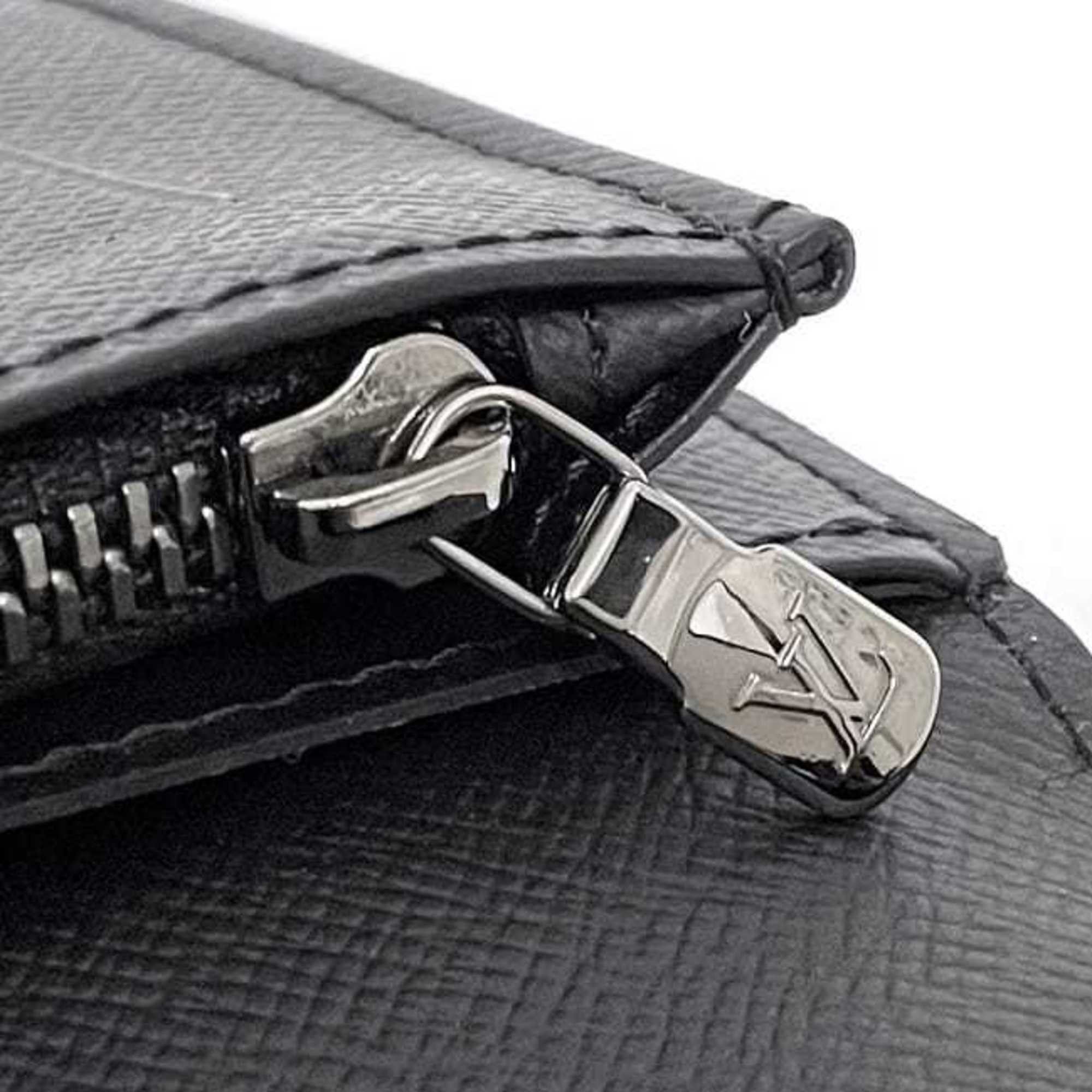 Louis Vuitton Louis Vuitton Bi-fold Long Wallet Portefeuille Brazza f-22778 Black Grey Monogram Eclipse M61697 Canvas IC Tag Reactive LOUIS VUITTON Folding Vertical Men's Size ONE SIZE - 8 Thumbnail