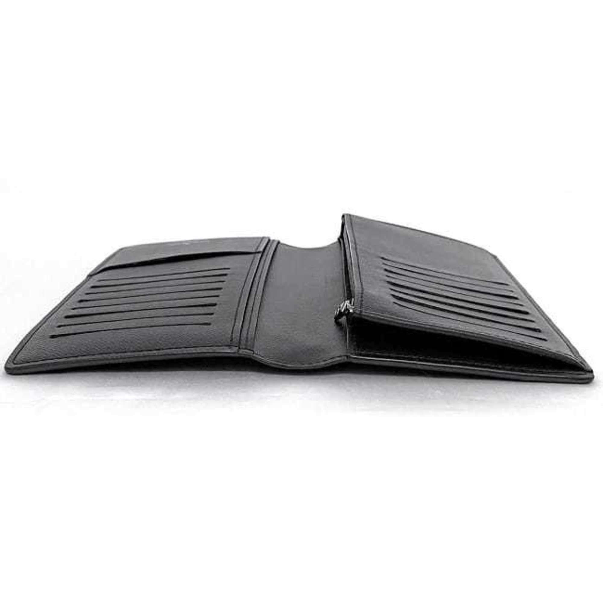 Louis Vuitton Louis Vuitton Bi-fold Long Wallet Portefeuille Brazza f-22778 Black Grey Monogram Eclipse M61697 Canvas IC Tag Reactive LOUIS VUITTON Folding Vertical Men's Size ONE SIZE - 7 Thumbnail