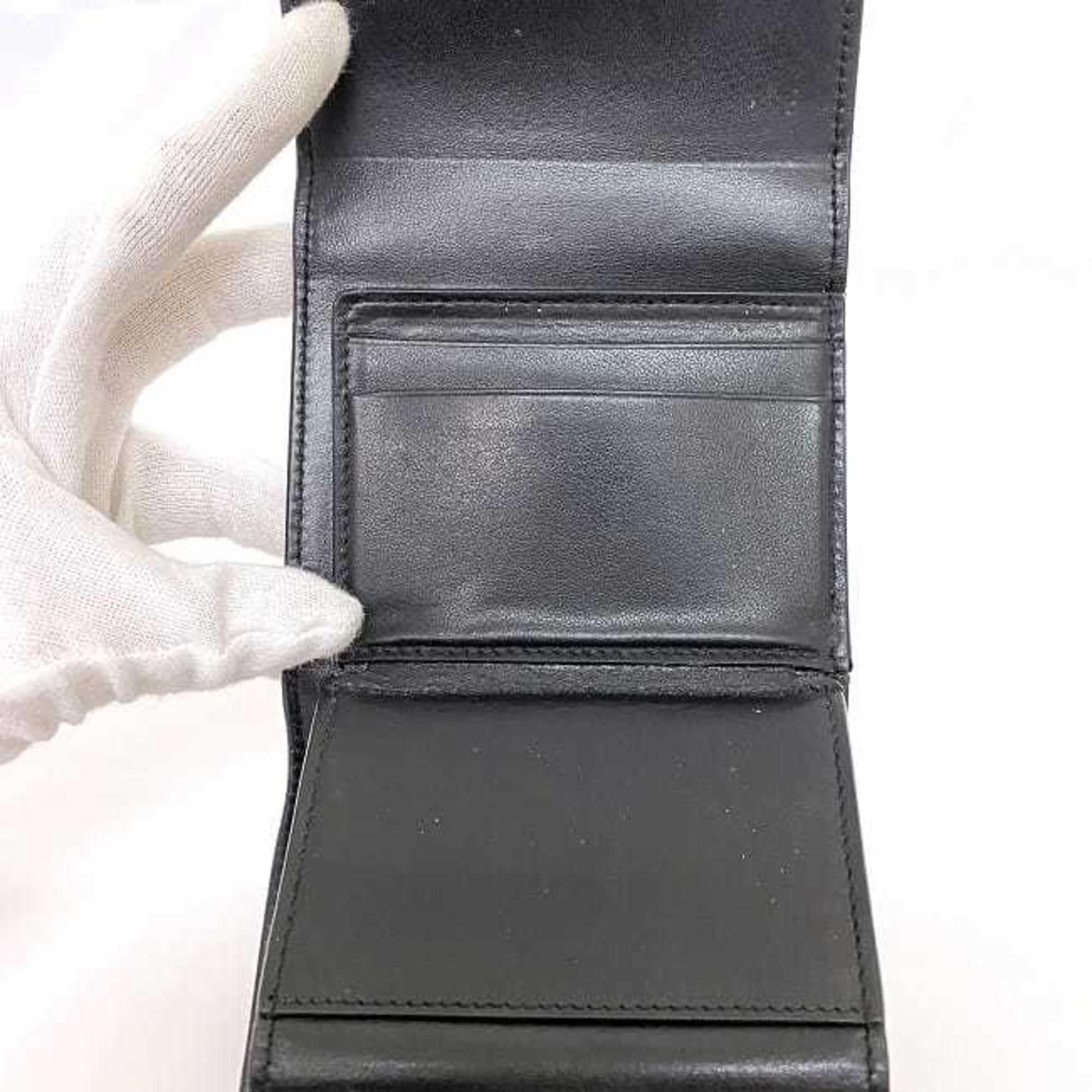 Celine Celine Tri-fold Wallet ec-22834 Black 10B573BEL.38NO Compact Leather W-1N-4169 CELINE Mini Women's Men's Folding Size ONE SIZE - 10 Thumbnail