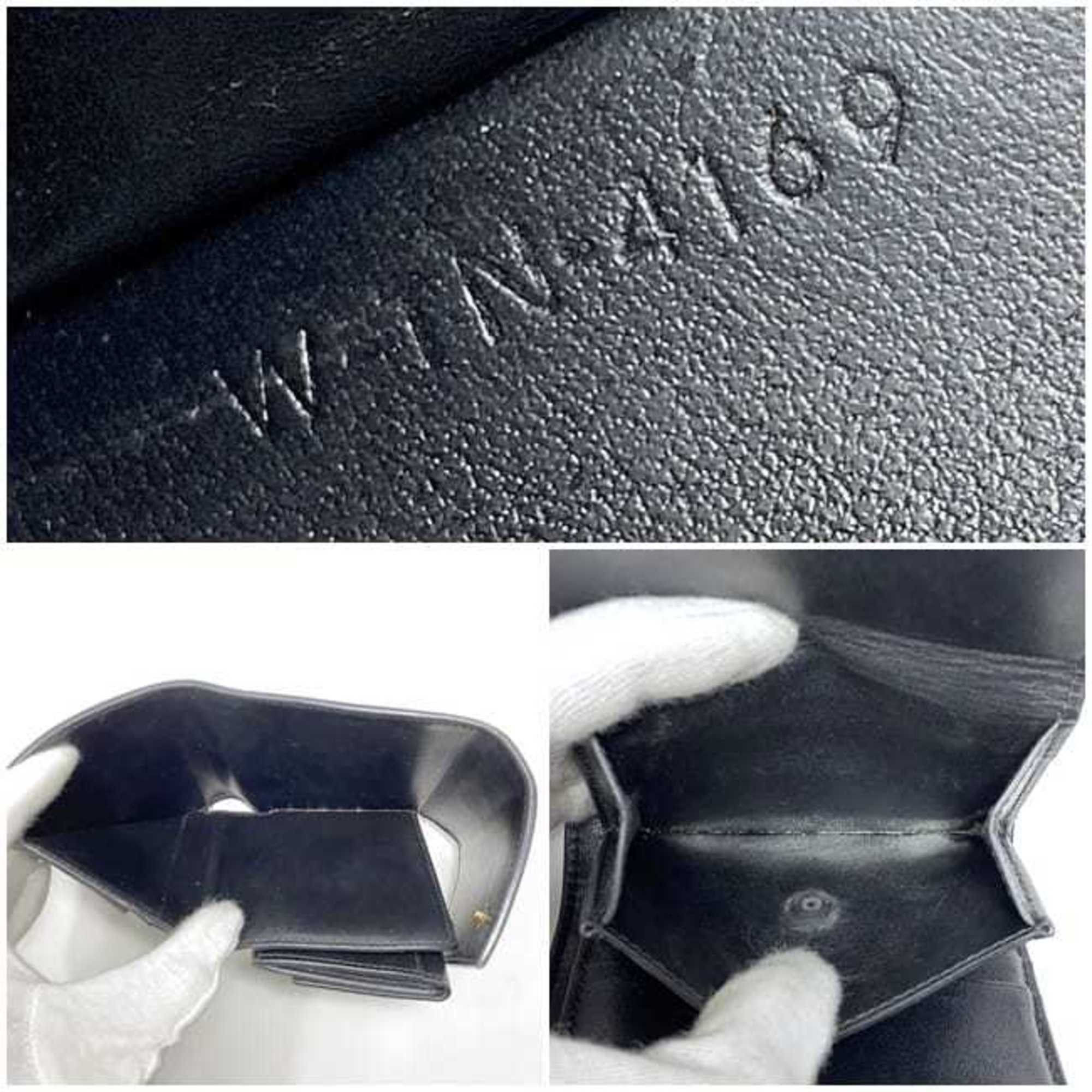 Celine Celine Tri-fold Wallet ec-22834 Black 10B573BEL.38NO Compact Leather W-1N-4169 CELINE Mini Women's Men's Folding Size ONE SIZE - 4 Thumbnail
