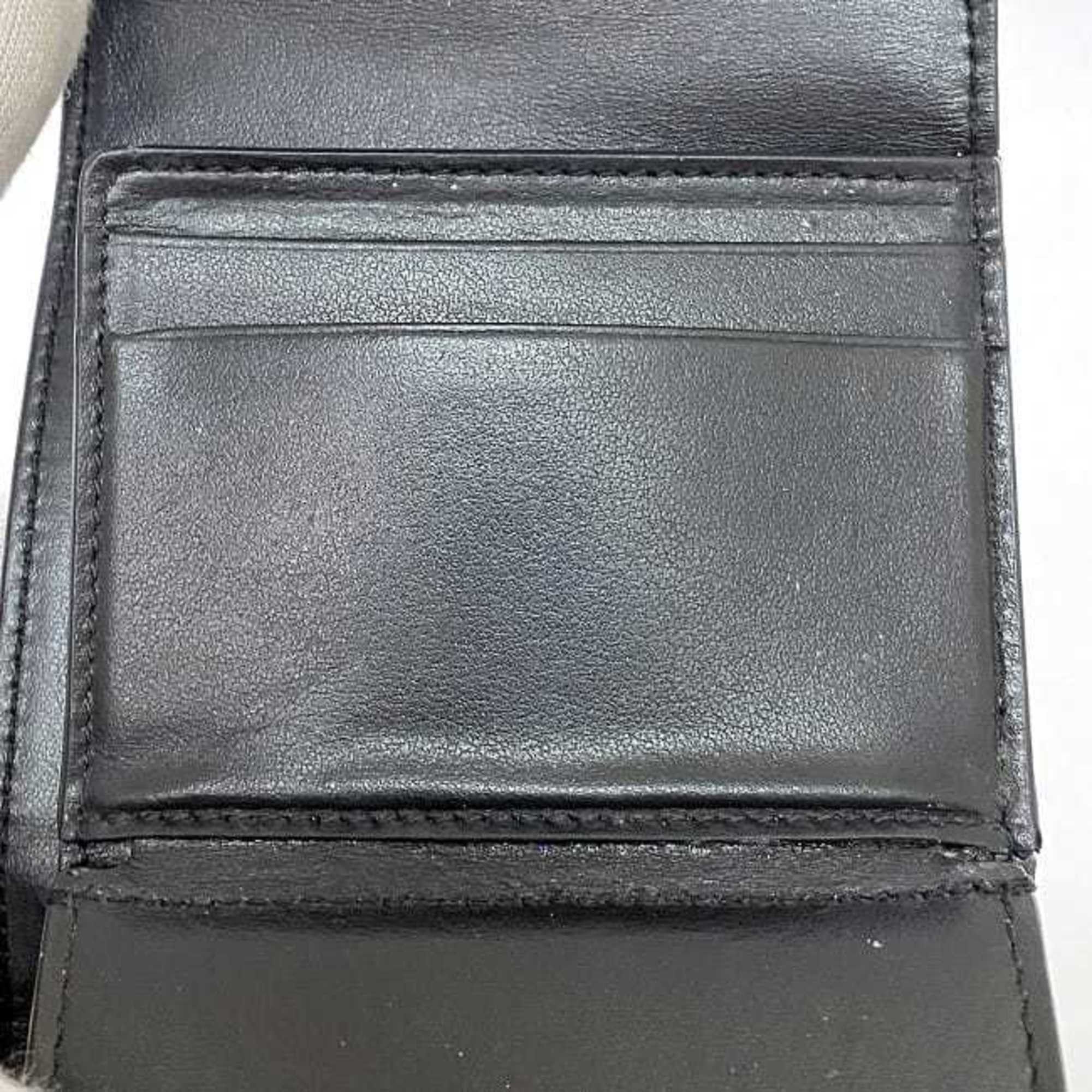 Celine Celine Tri-fold Wallet ec-22834 Black 10B573BEL.38NO Compact Leather W-1N-4169 CELINE Mini Women's Men's Folding Size ONE SIZE - 11 Thumbnail