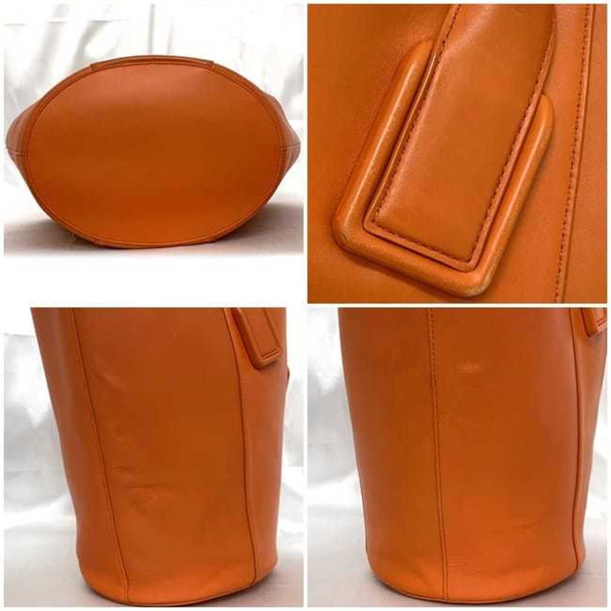 Bottega Veneta Bottega Veneta Tote Bag Basket Large f-22750 Orange Leather B08227195D BOTTEGA VENETA Women's Men's Size ONE SIZE - 4 Thumbnail