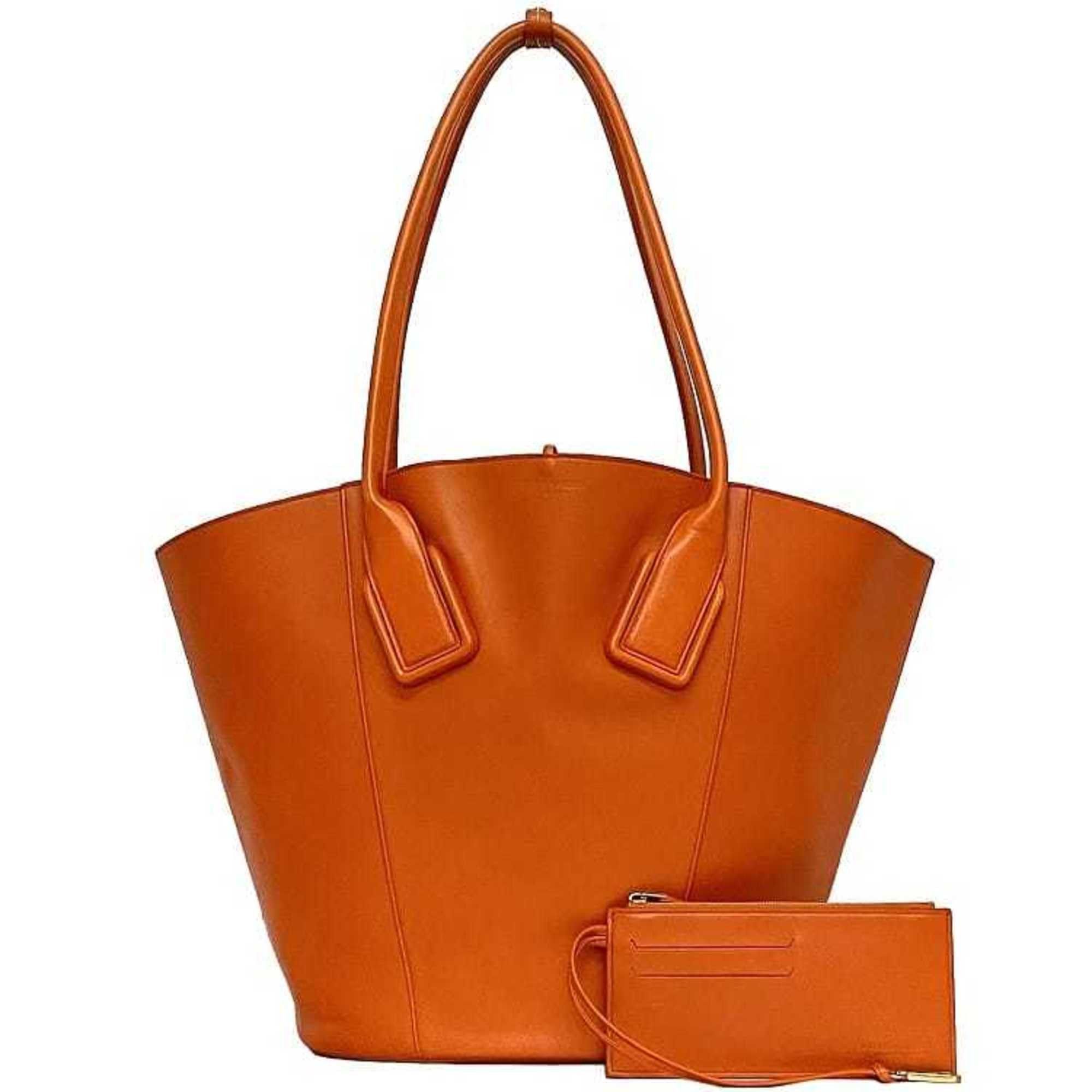 Bottega Veneta Bottega Veneta Tote Bag Basket Large f-22750 Orange Leather B08227195D BOTTEGA VENETA Women's Men's Size ONE SIZE - 2 Thumbnail