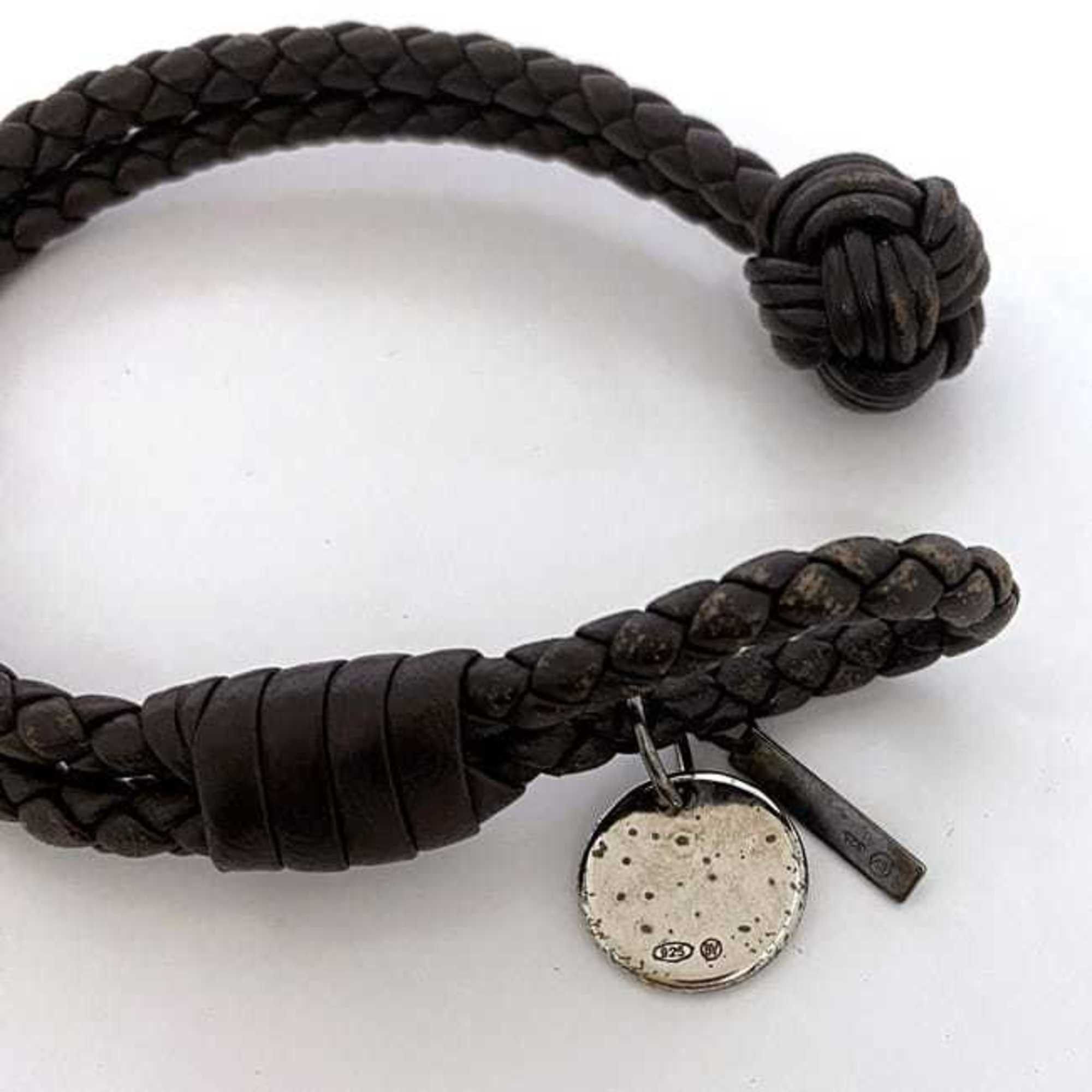 Bottega Veneta Bottega Veneta Bracelet ec-22584 Brown Intrecciato Leather BOTTEGA VENETA Bangle Women's Size ONE SIZE - 9 Thumbnail