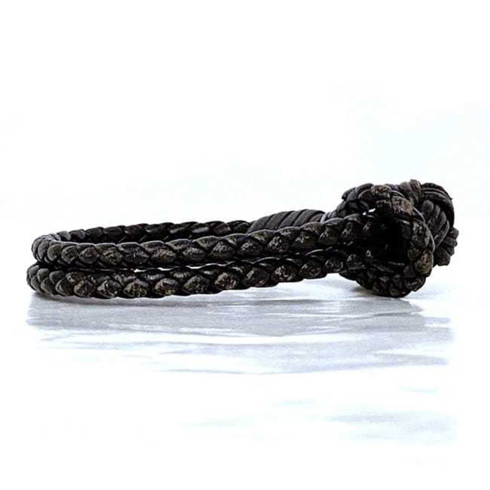 Bottega Veneta Bottega Veneta Bracelet ec-22584 Brown Intrecciato Leather BOTTEGA VENETA Bangle Women's Size ONE SIZE - 4 Thumbnail