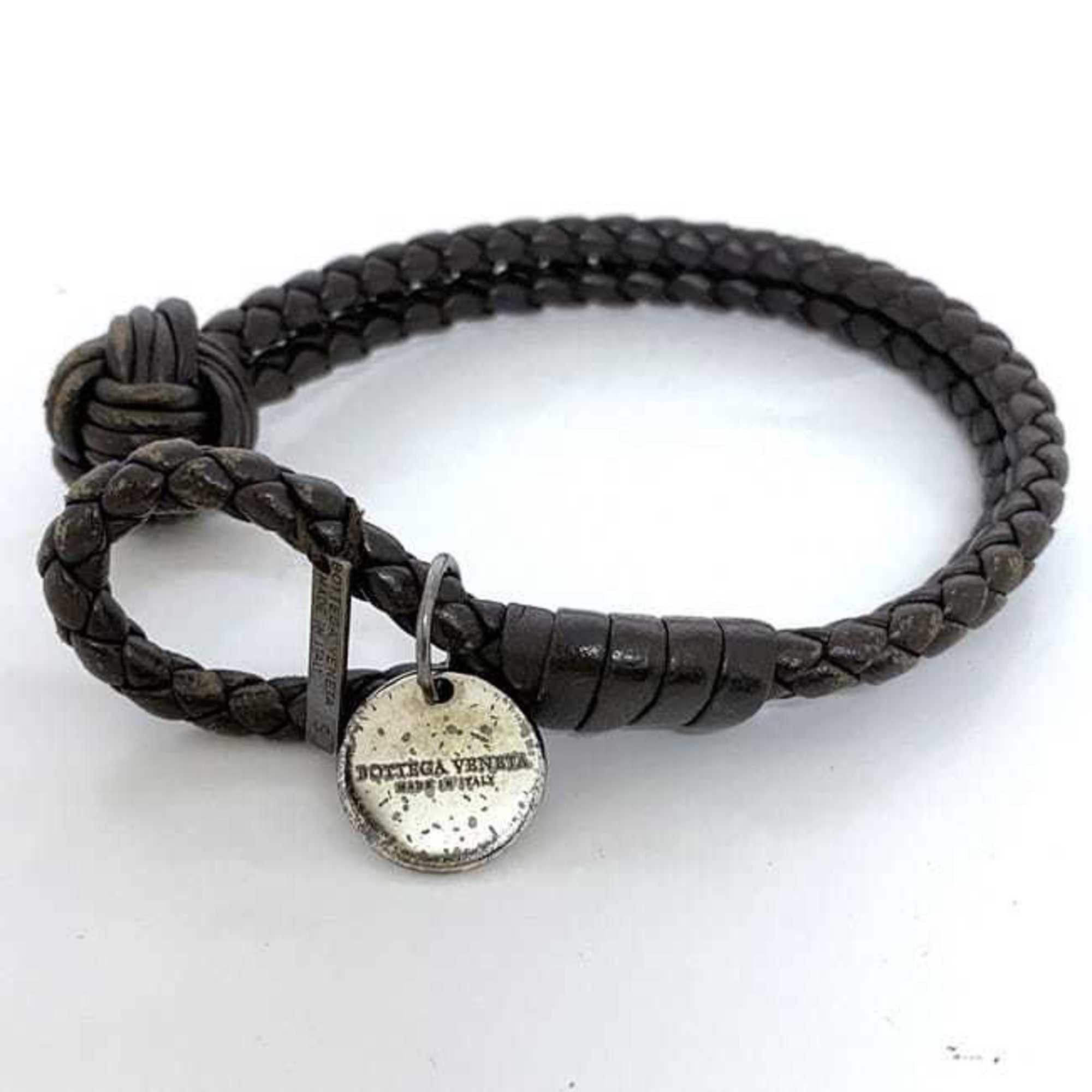 Bottega Veneta Bottega Veneta Bracelet ec-22584 Brown Intrecciato Leather BOTTEGA VENETA Bangle Women's Size ONE SIZE - 8 Thumbnail