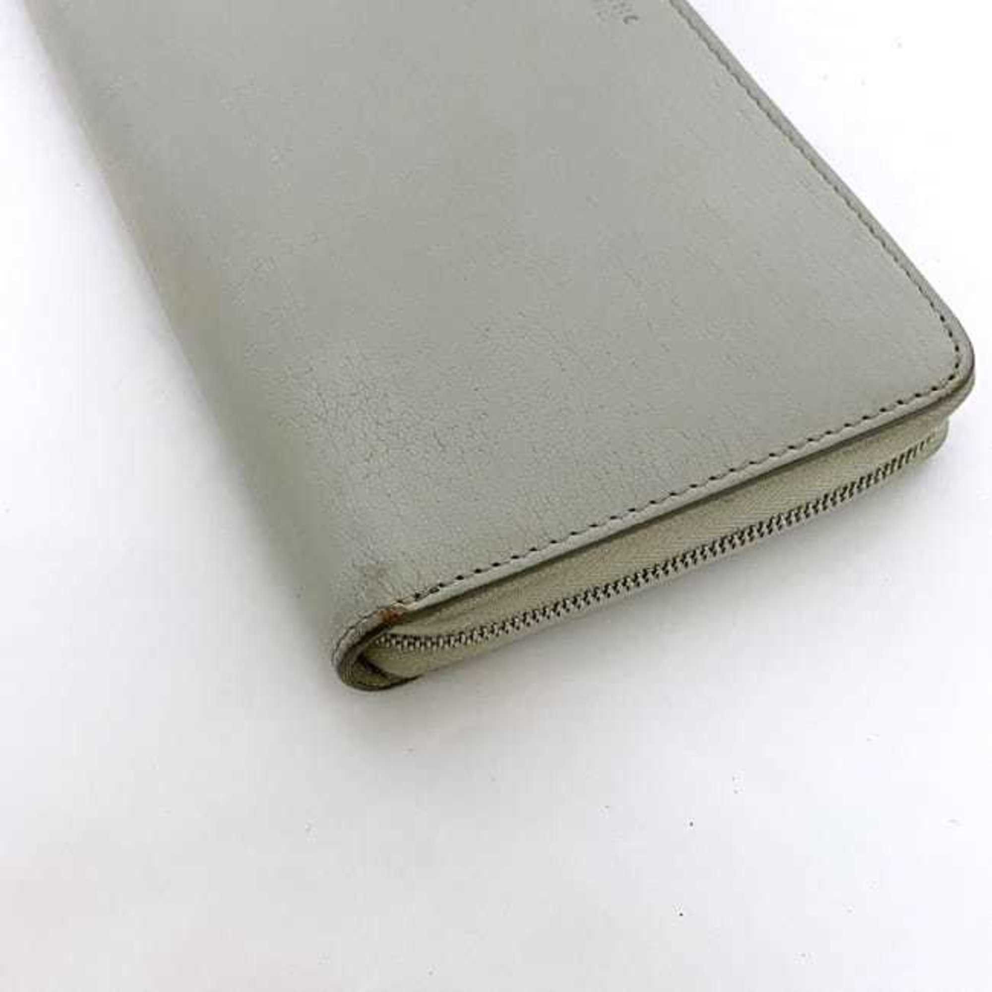 Celine Celine Round Long Wallet Large Zip Multi-Function ec-22650 Gray 105003 Leather S-PG-3176 CELINE Women's Size ONE SIZE - 5 Thumbnail