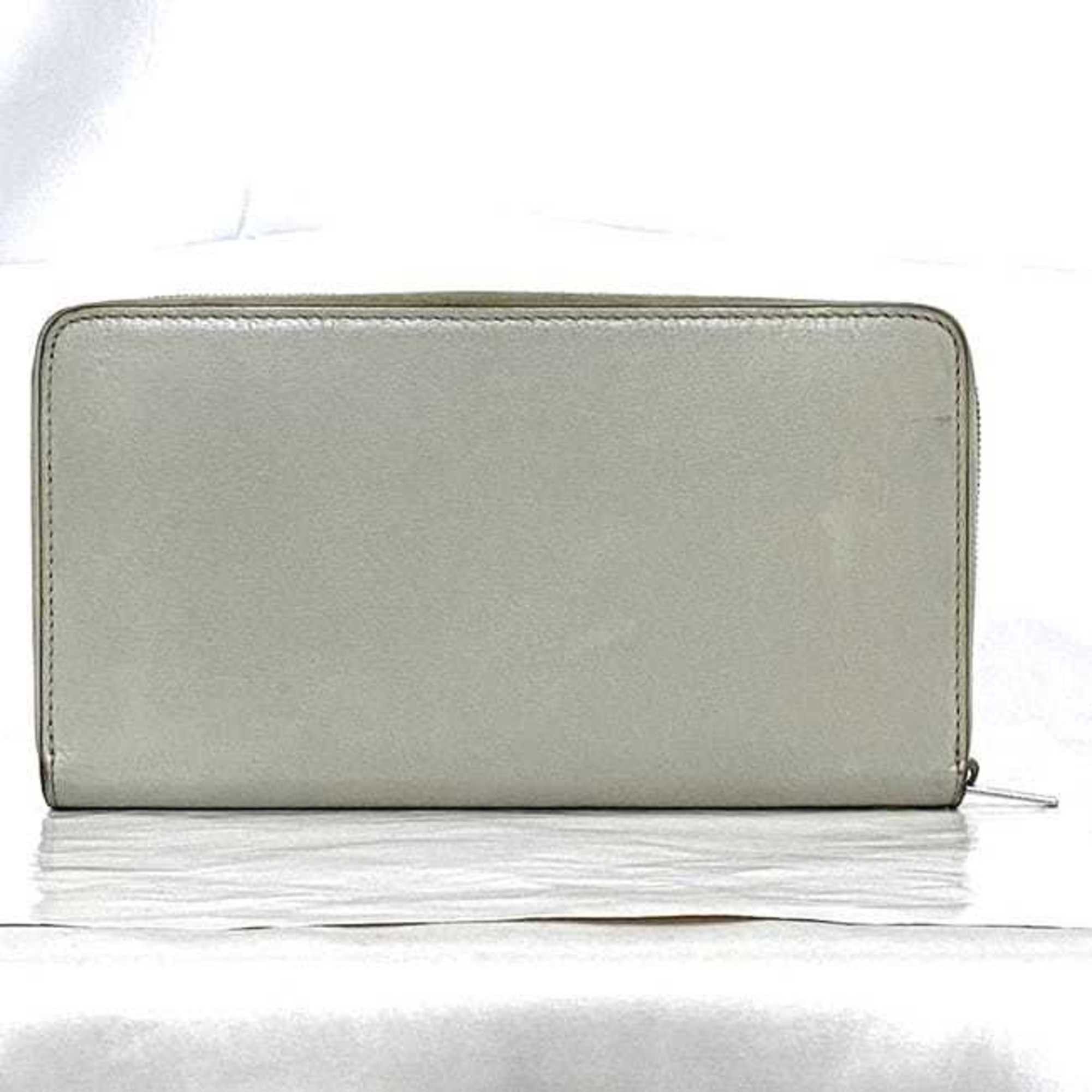 Celine Celine Round Long Wallet Large Zip Multi-Function ec-22650 Gray 105003 Leather S-PG-3176 CELINE Women's Size ONE SIZE - 3 Thumbnail