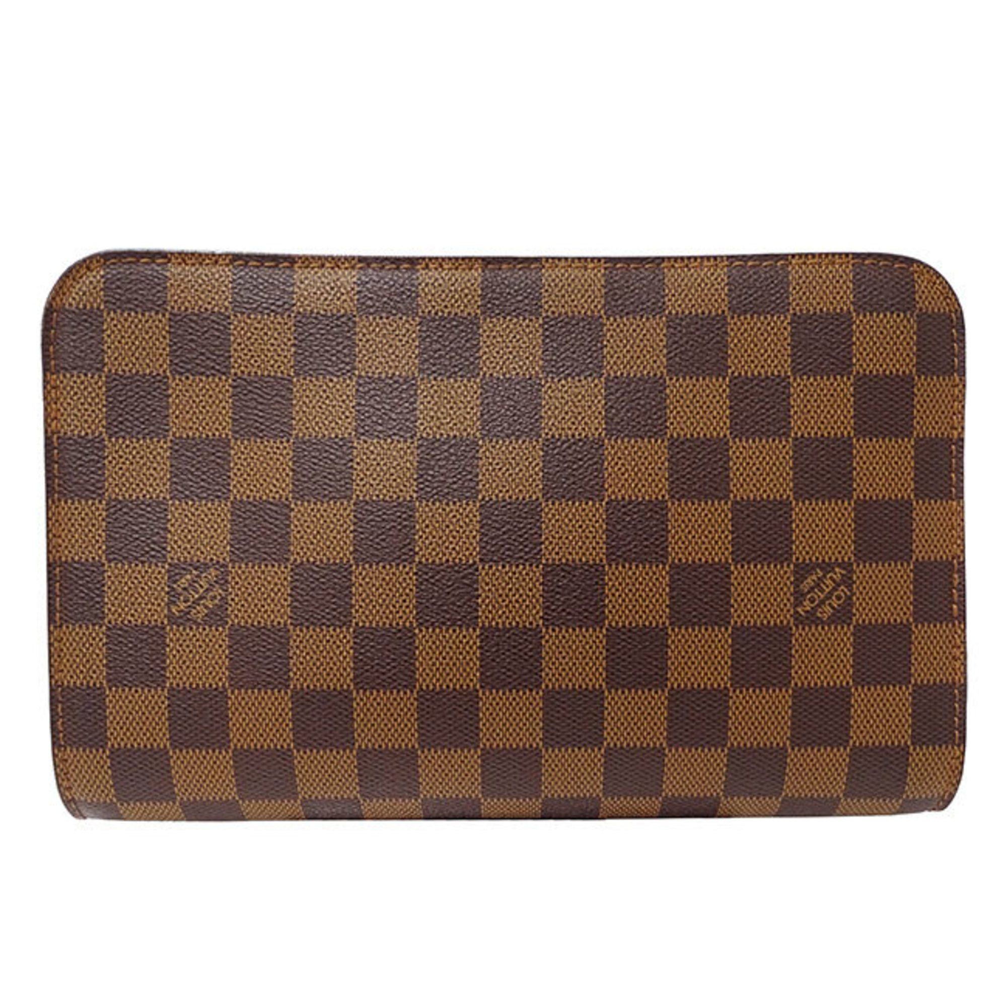 Louis Vuitton Louis Vuitton Bag Men's Clutch Second Damier Canvas Saint Brown N51993 Handle Retractable Size ONE SIZE - 3 Thumbnail