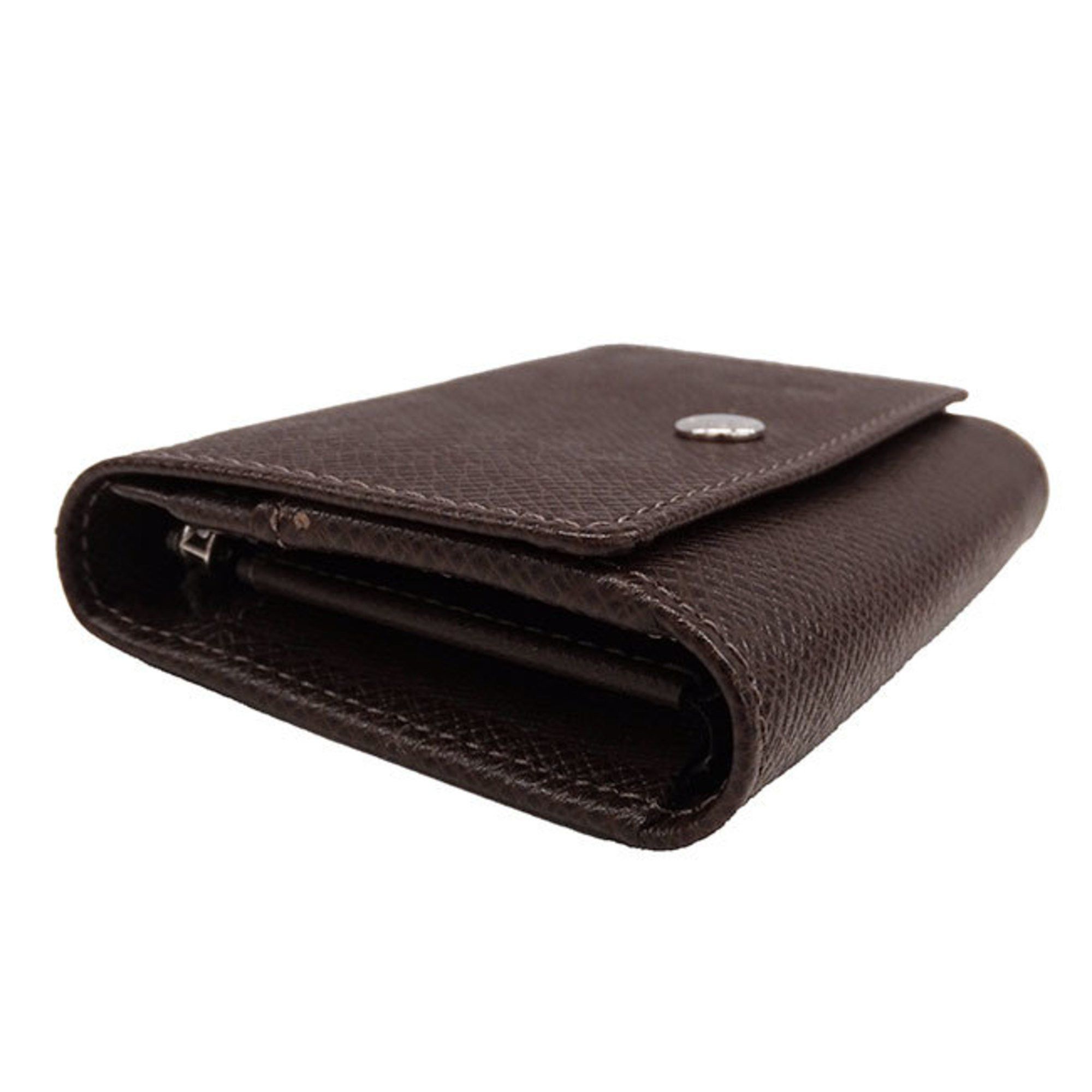 Louis Vuitton Louis Vuitton Wallet Men's Coin Case Taiga Porto Monnaie Sergei Grisli Brown M32568 Purse Compact Size ONE SIZE - 4 Thumbnail