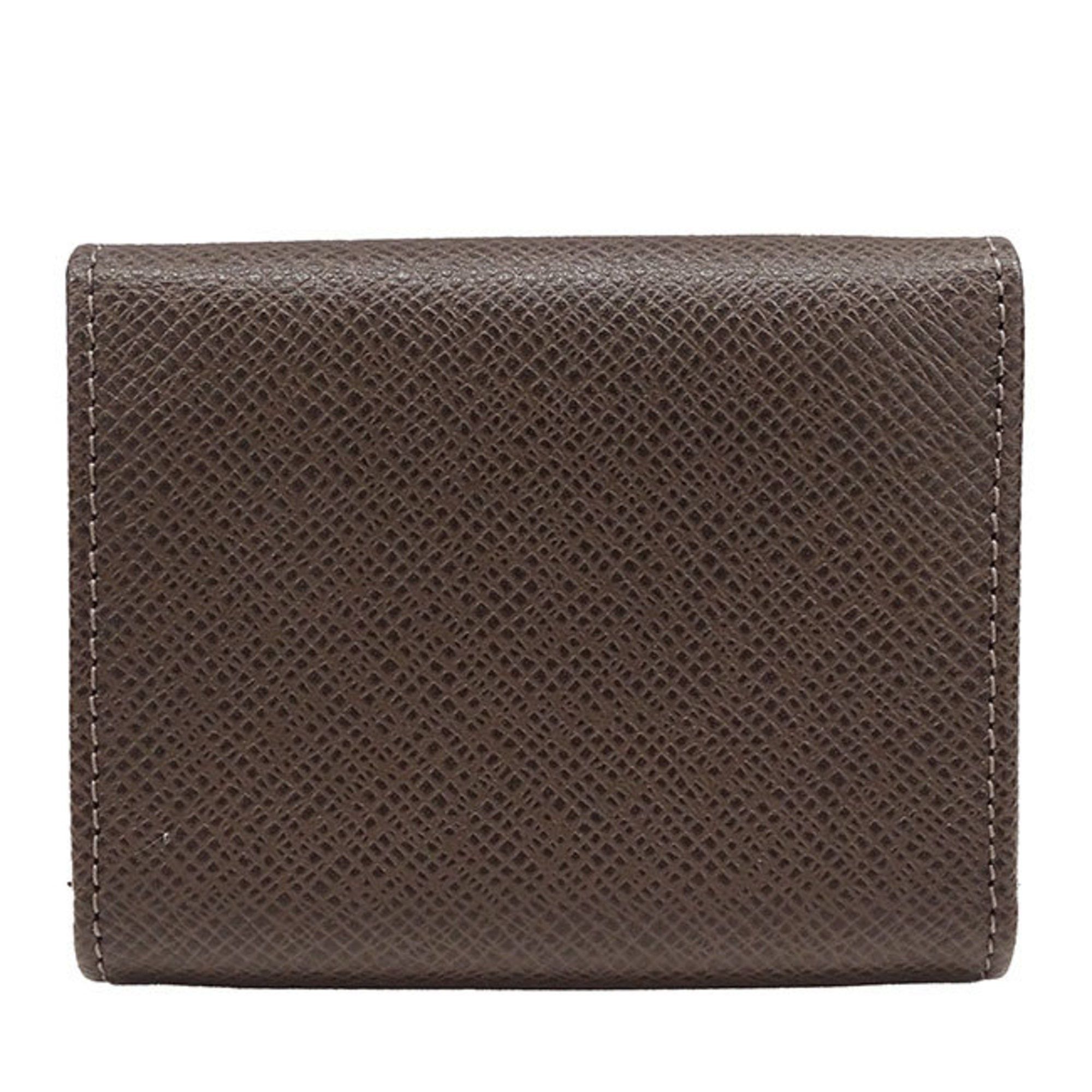 Louis Vuitton Louis Vuitton Wallet Men's Coin Case Taiga Porto Monnaie Sergei Grisli Brown M32568 Purse Compact Size ONE SIZE - 3 Thumbnail