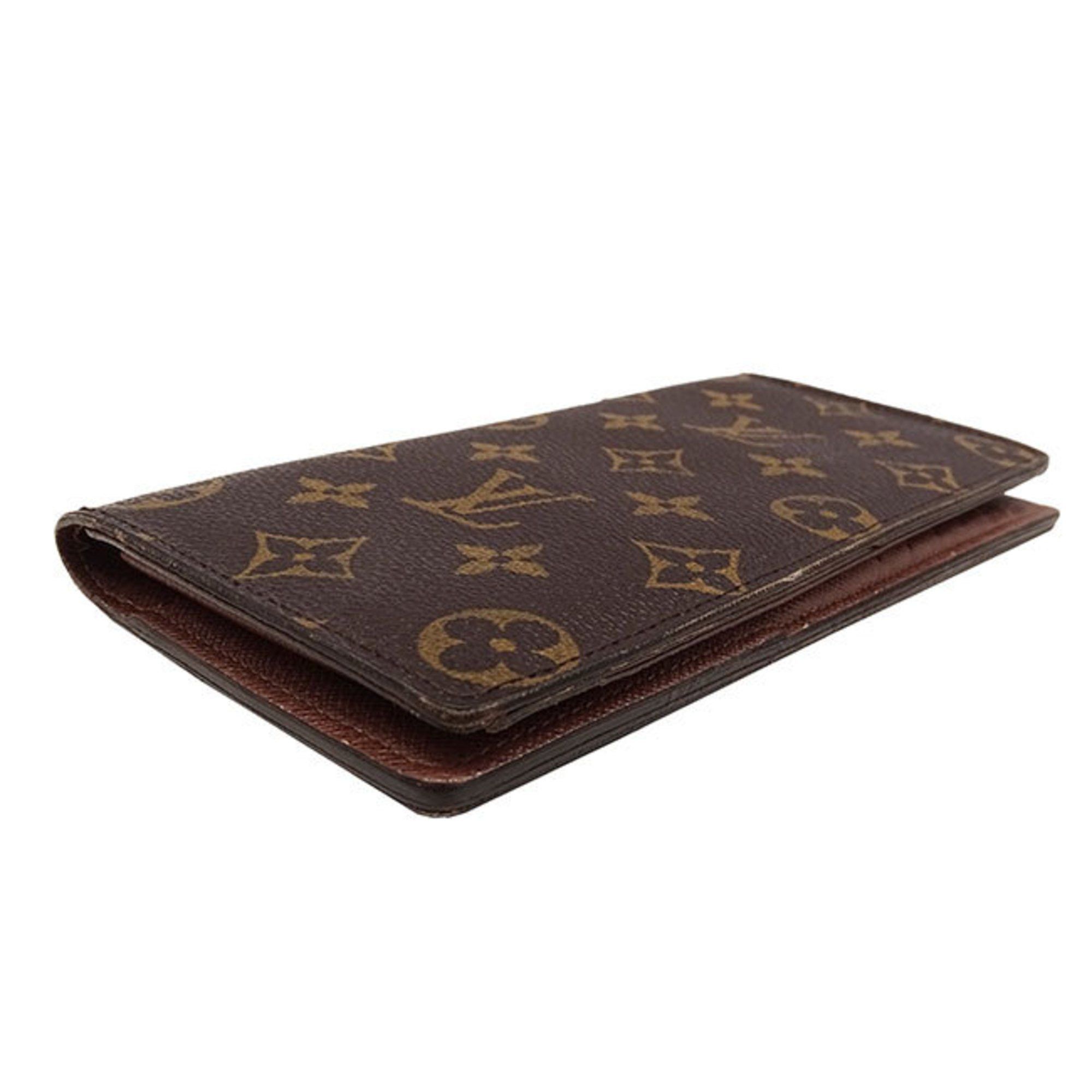 Louis Vuitton Louis Vuitton Wallet Men's Long Monogram Canvas Portefeuille Brazza Brown M66540 Stylish Size ONE SIZE - 4 Thumbnail